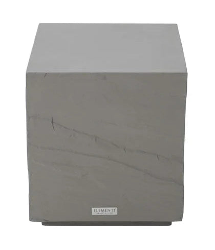 Elementi Home Tevere 18″ Square Concrete Side Table