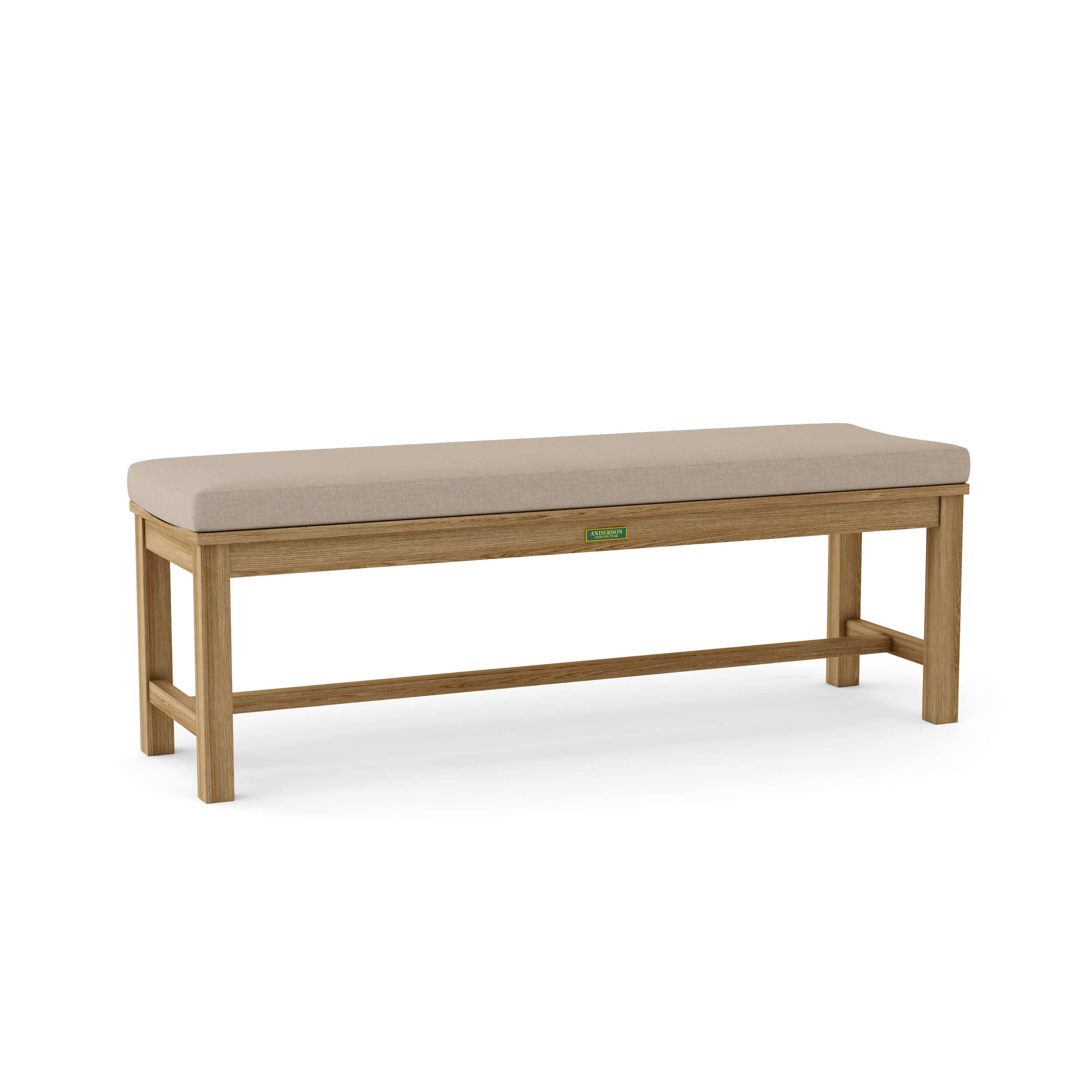 Anderson Teak – Casablanca 3-Seater Backless Bench – Curved Teak Seating