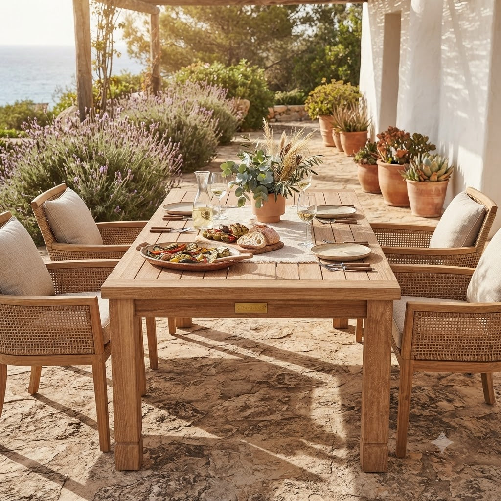 Anderson Teak SouthBay Rectangular Coffee Table – Solid Teak Outdoor Patio Table