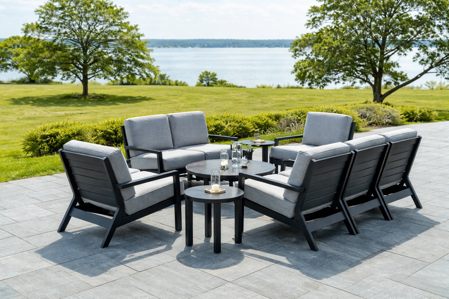 Seaside DEX Left Arm Lounge Chair – Outdoor Patio Modular Seating