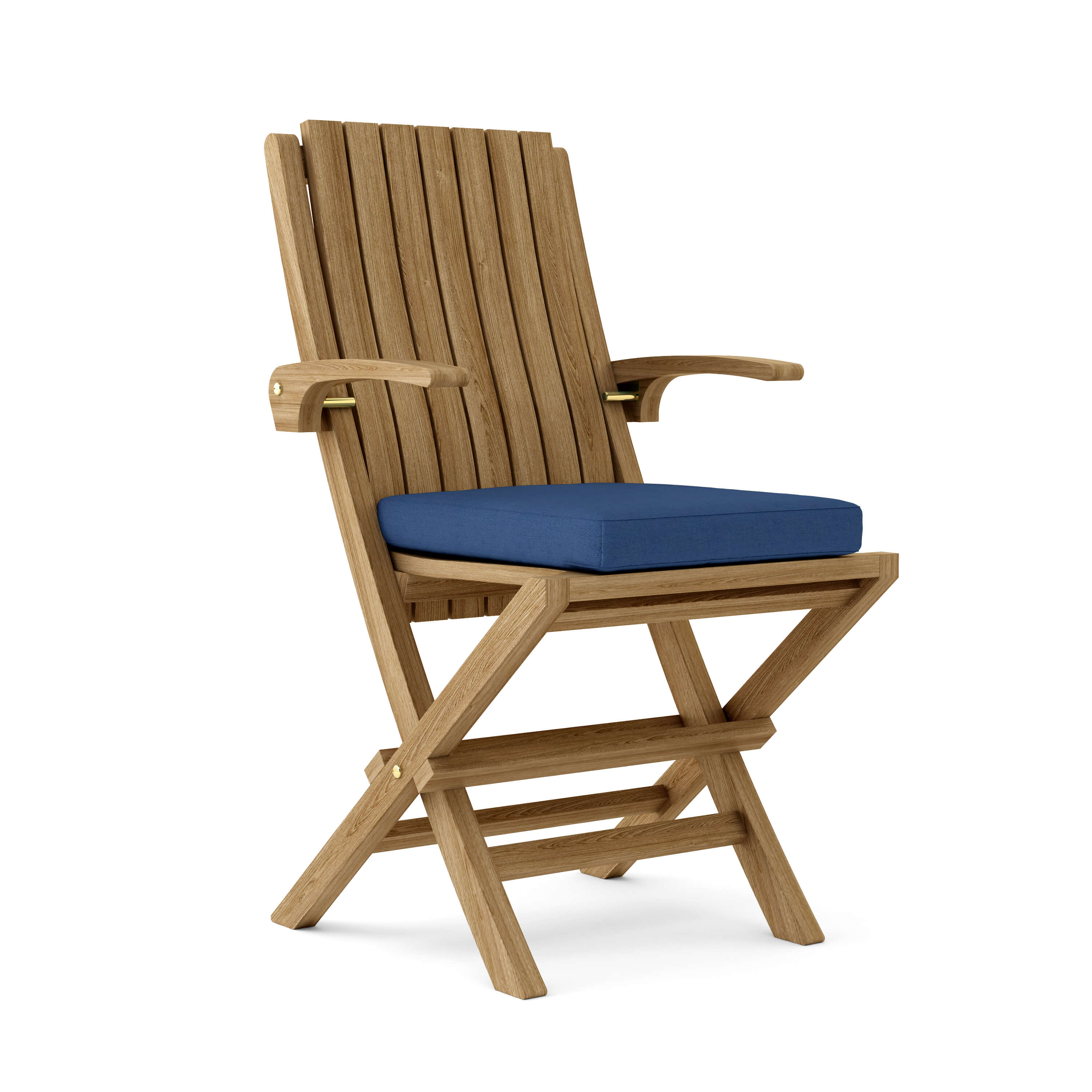 Anderson Teak Comfort Folding Armchair (2-PC) – Ergonomic Teak Outdoor Seating