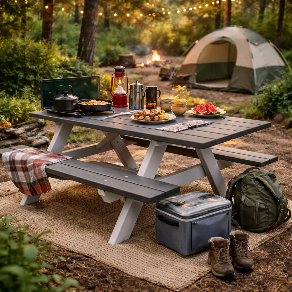 Seaside Traditional 79″ Rectangular - Outdoor ADA Picnic Table