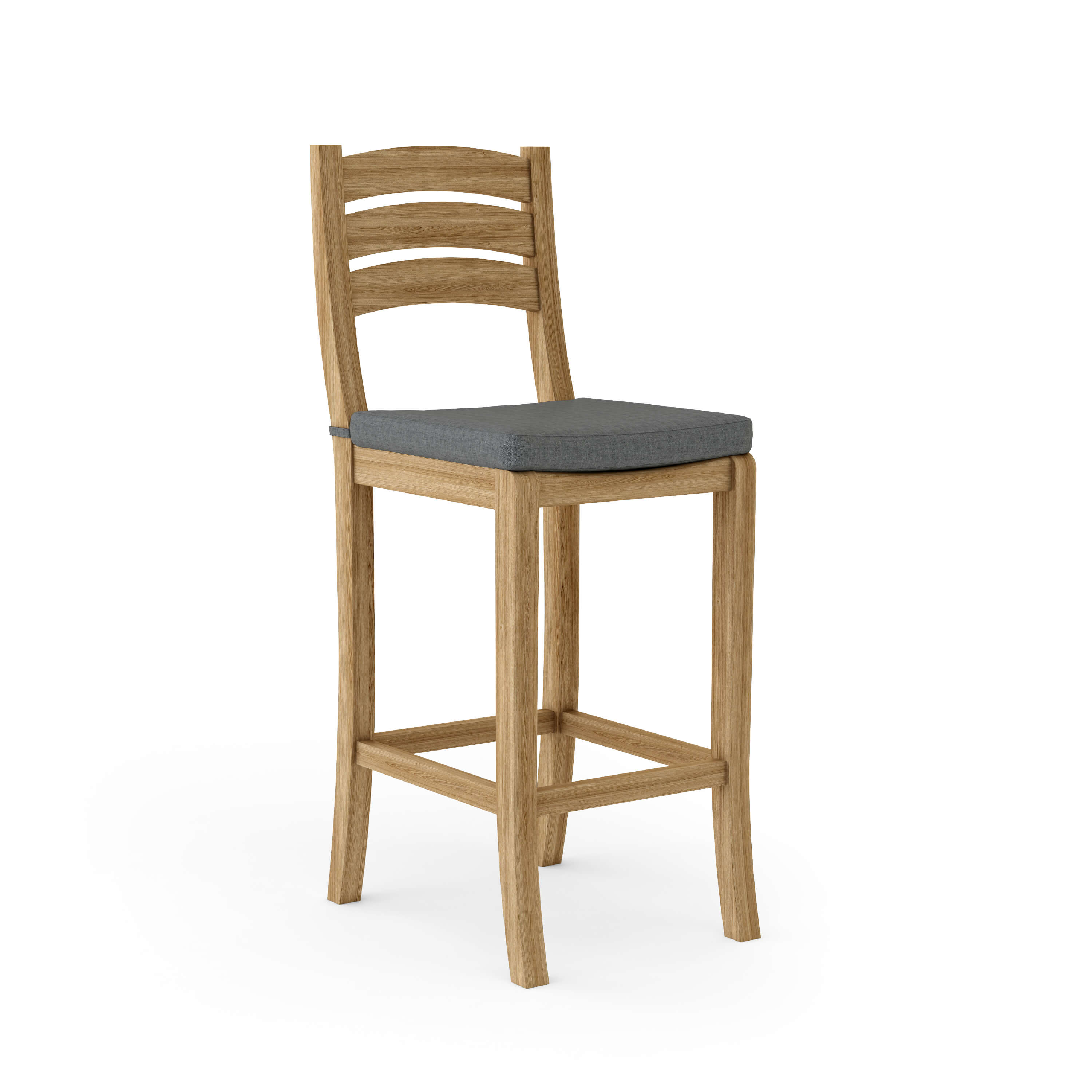 Anderson Teak Mandalay Bar Chair – Teak Outdoor Bar Height Seating