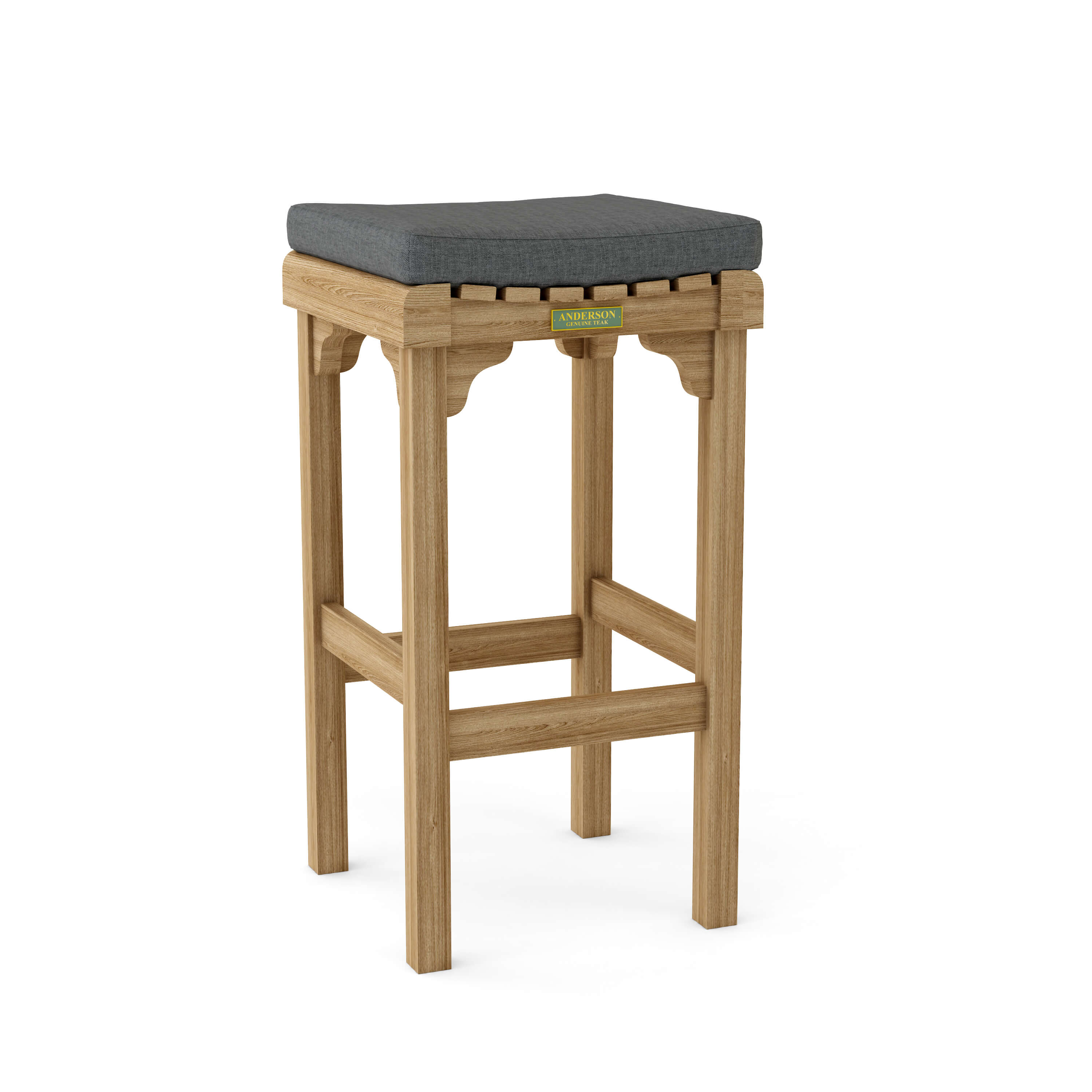 Anderson Teak Montego Backless Bar Chair – Teak Outdoor Bar Stool