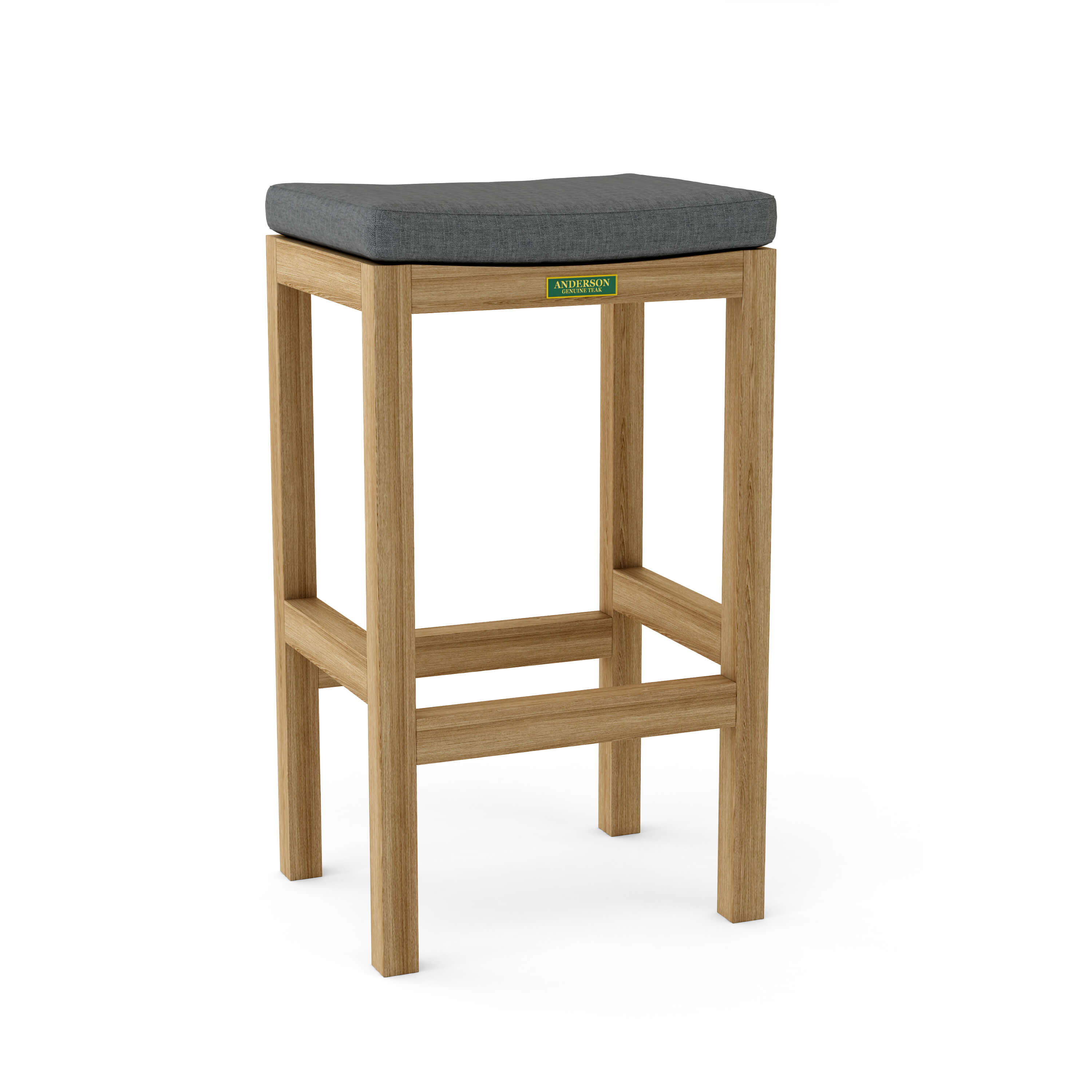 Anderson Teak Montego Backless Bar Chair – Teak Outdoor Bar Stool