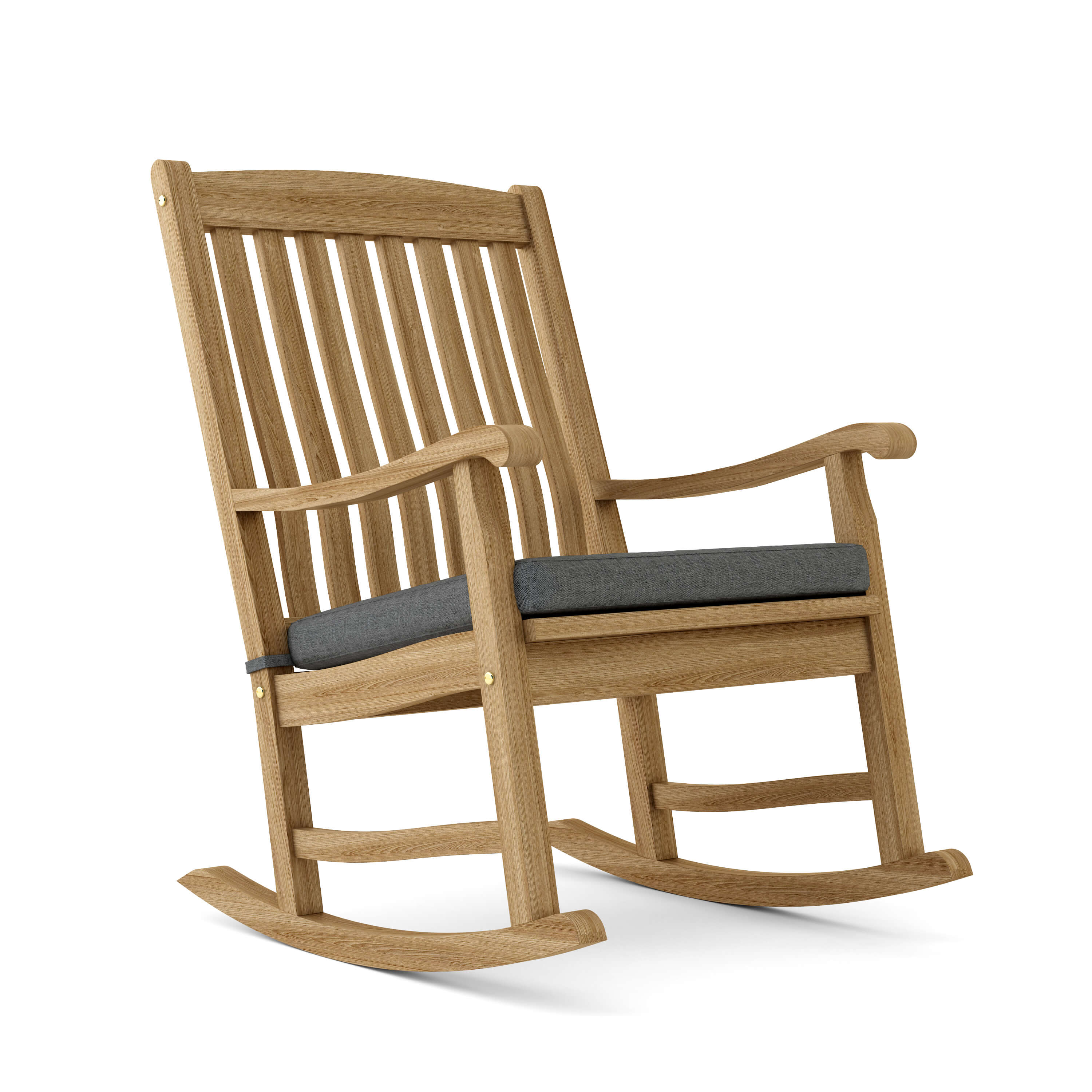 Anderson Teak Ipanema Rocking Armchair – Curved Teak Outdoor Rocker