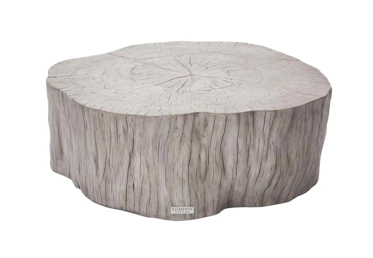 Elementi Home Daintree 42″ Round Drift Wood Coffee Table