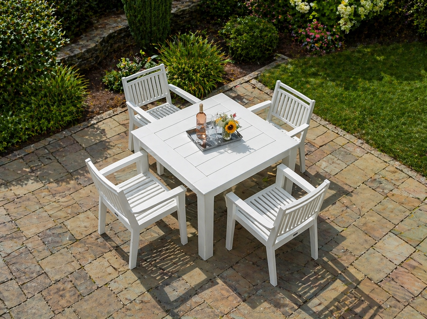 Seaside Casual SUR Dining Table 42″ x 42″ – All-Weather Outdoor Patio Table