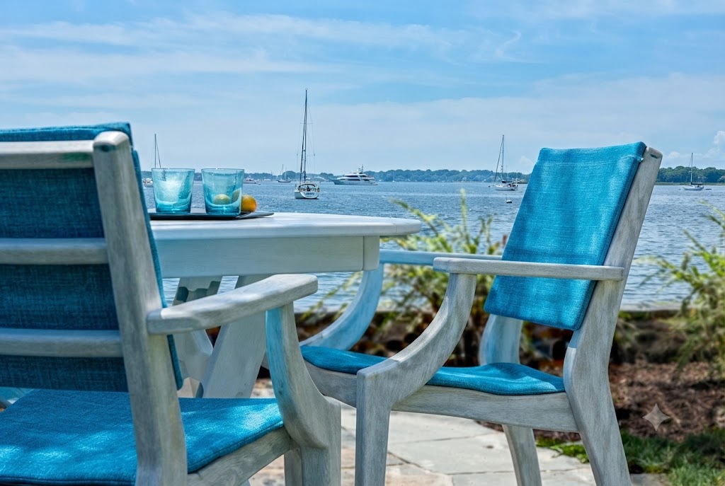 Seaside SYM 25″ Square - Outdoor Dining Arm Chair