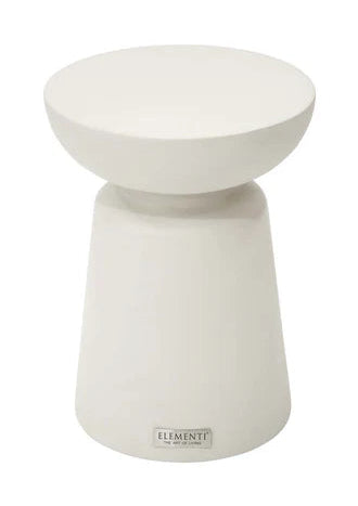 Elementi Home Kylix 14″ Round Concrete Side Table Small