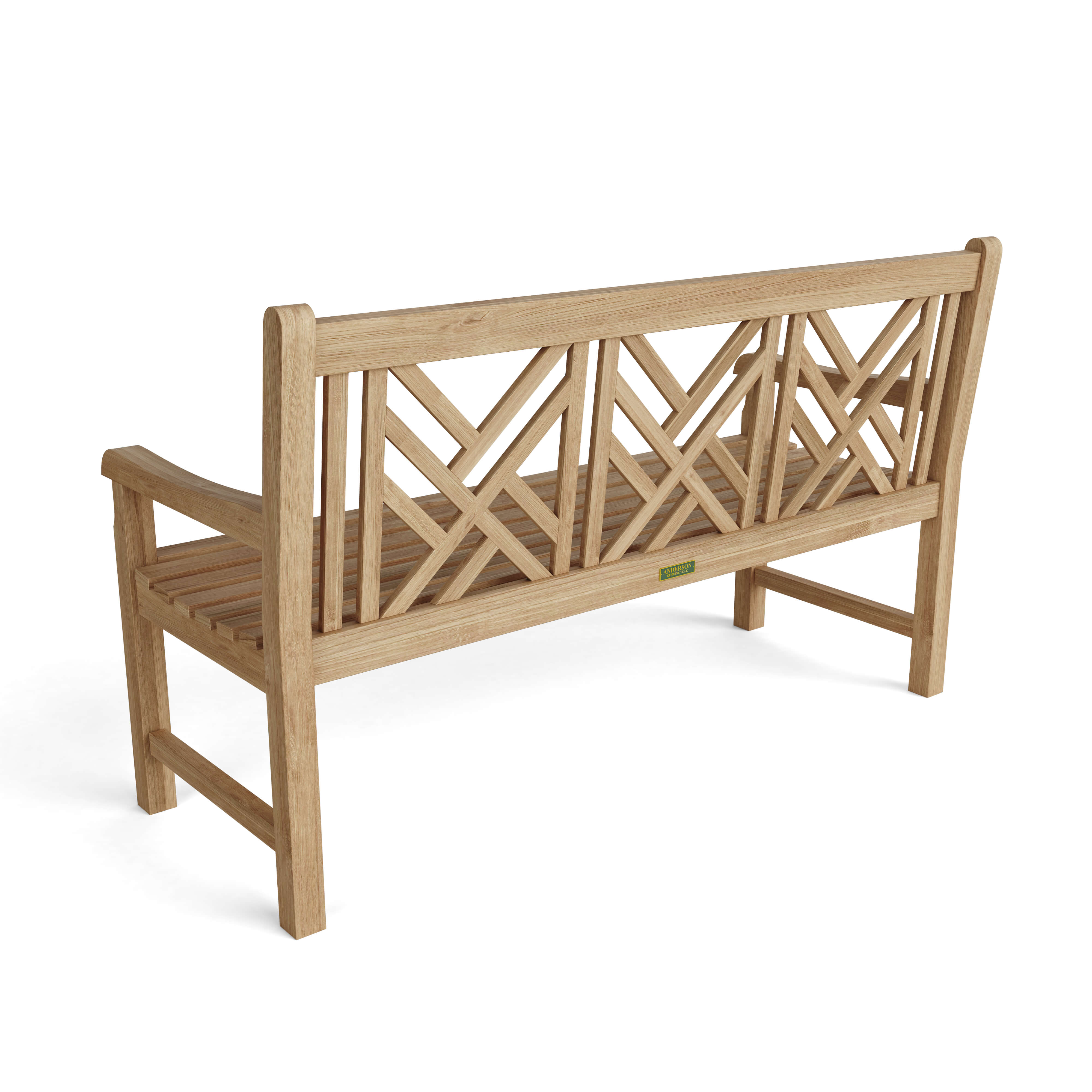 Anderson Teak Vilano 3-Seater Bench – Solid Teak Outdoor Garden Bench
