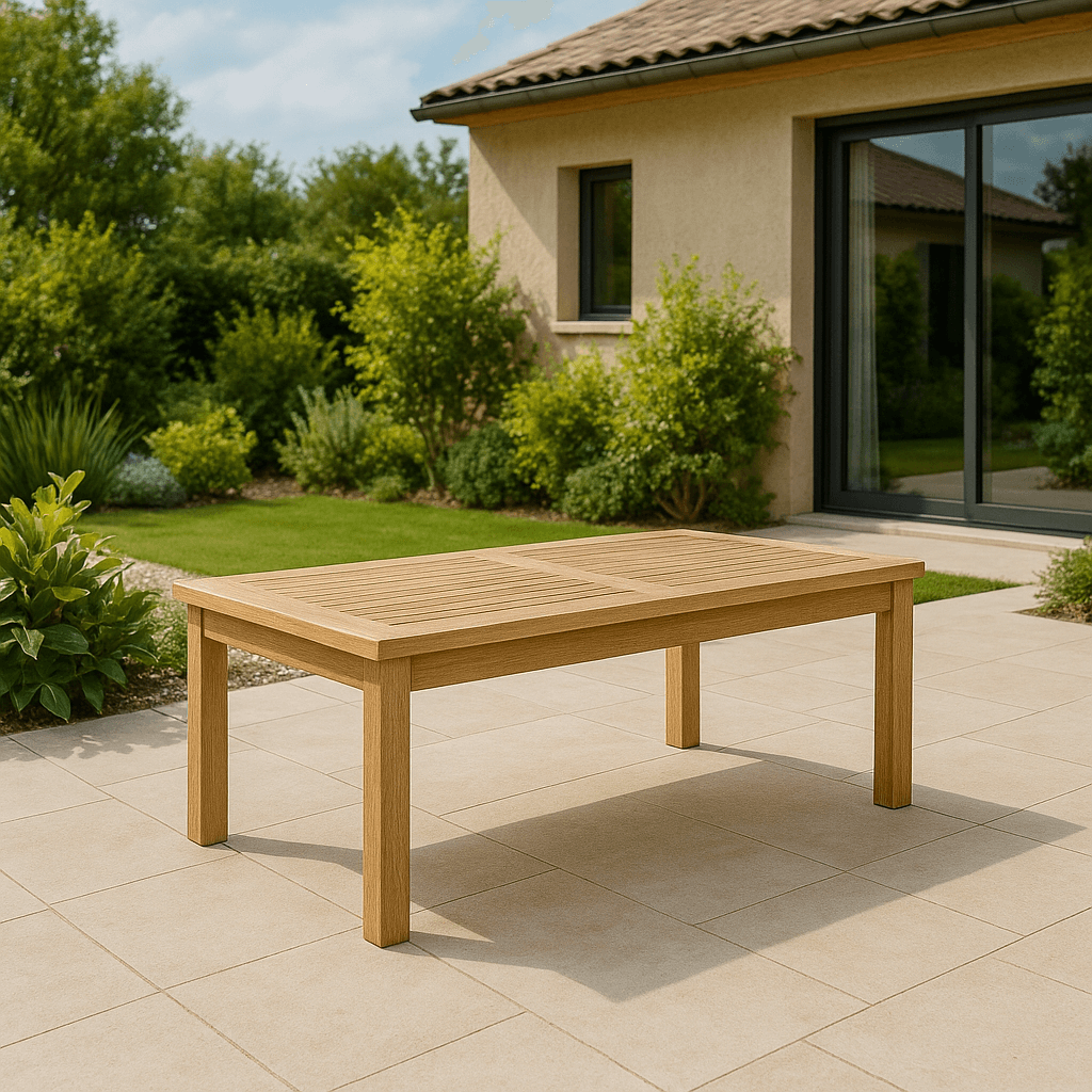Anderson Teak Montage Rectangular Coffee Table – Solid Teak Outdoor Patio Table