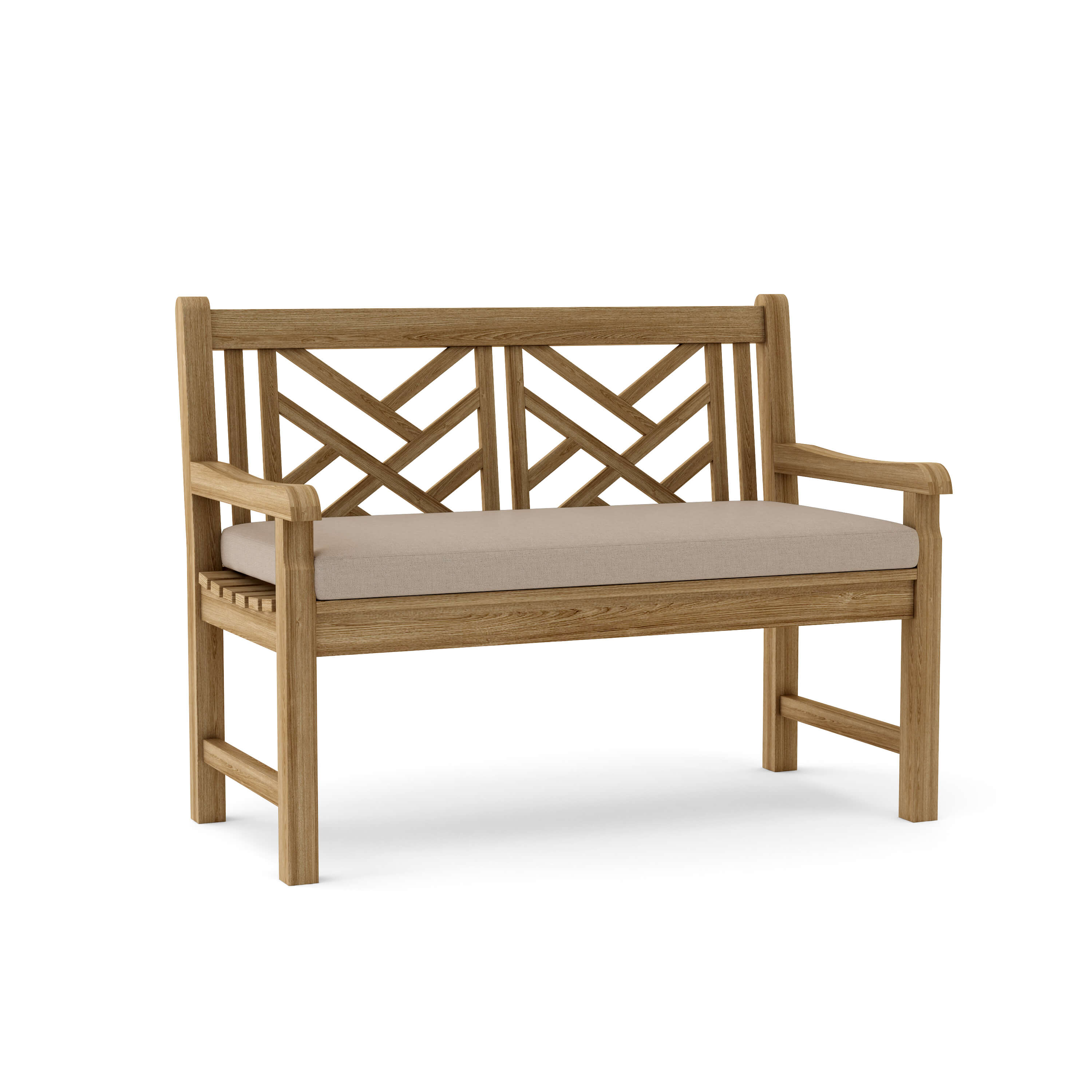 Anderson Teak Vilano 2-Seater Bench – Solid Teak Outdoor Garden Bench