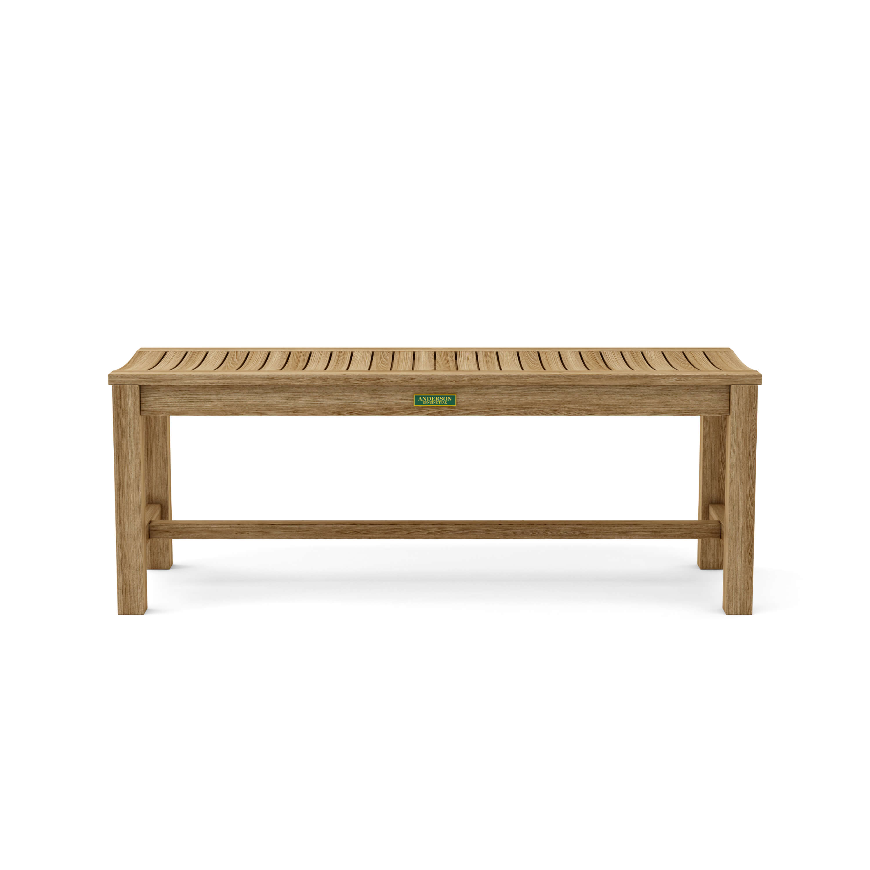 Anderson Teak – Casablanca 2-Seater Backless Bench – Curved Teak Seating
