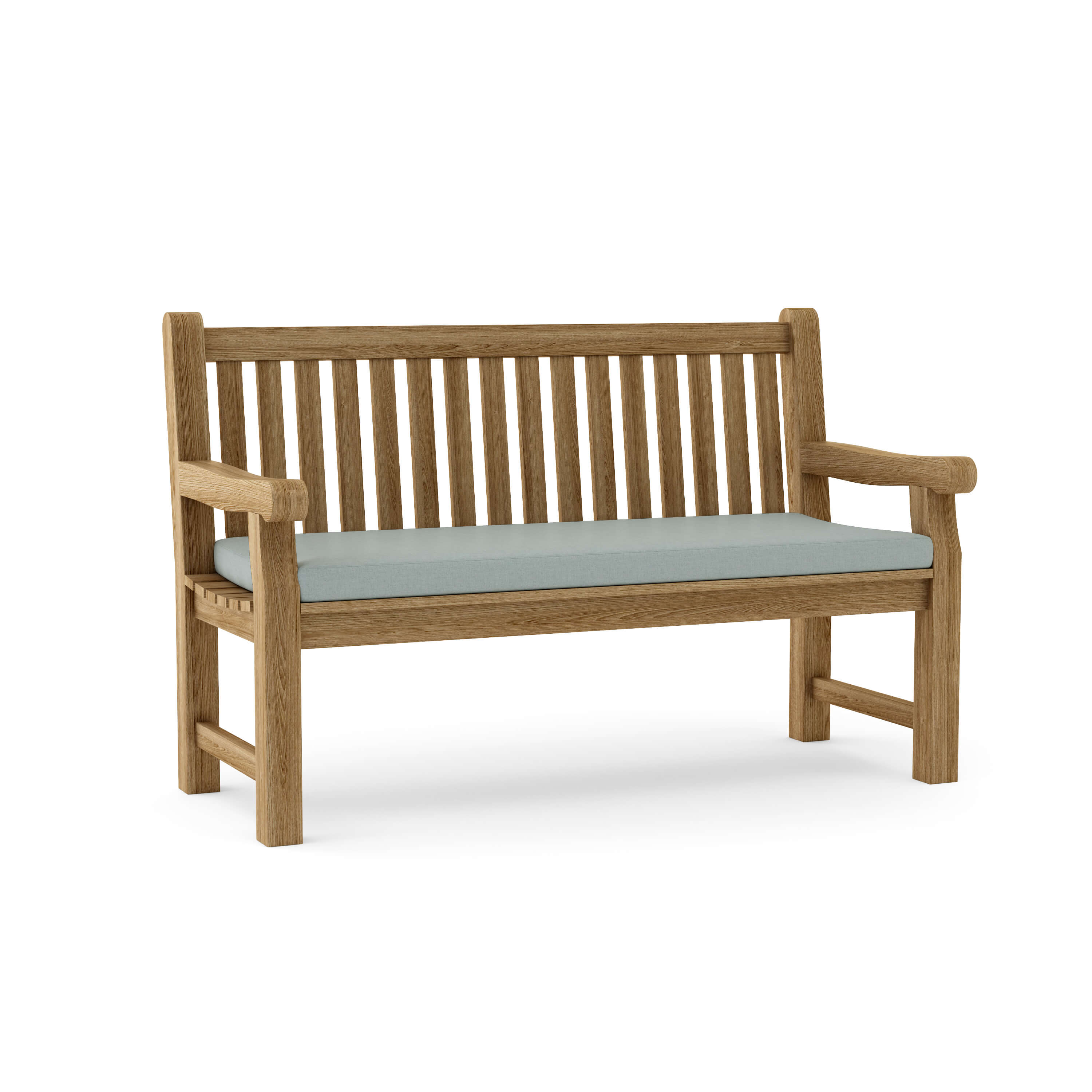 Anderson Teak Devonshire 3-Seater Extra Thick Bench – Solid Teak Outdoor Garden Bench