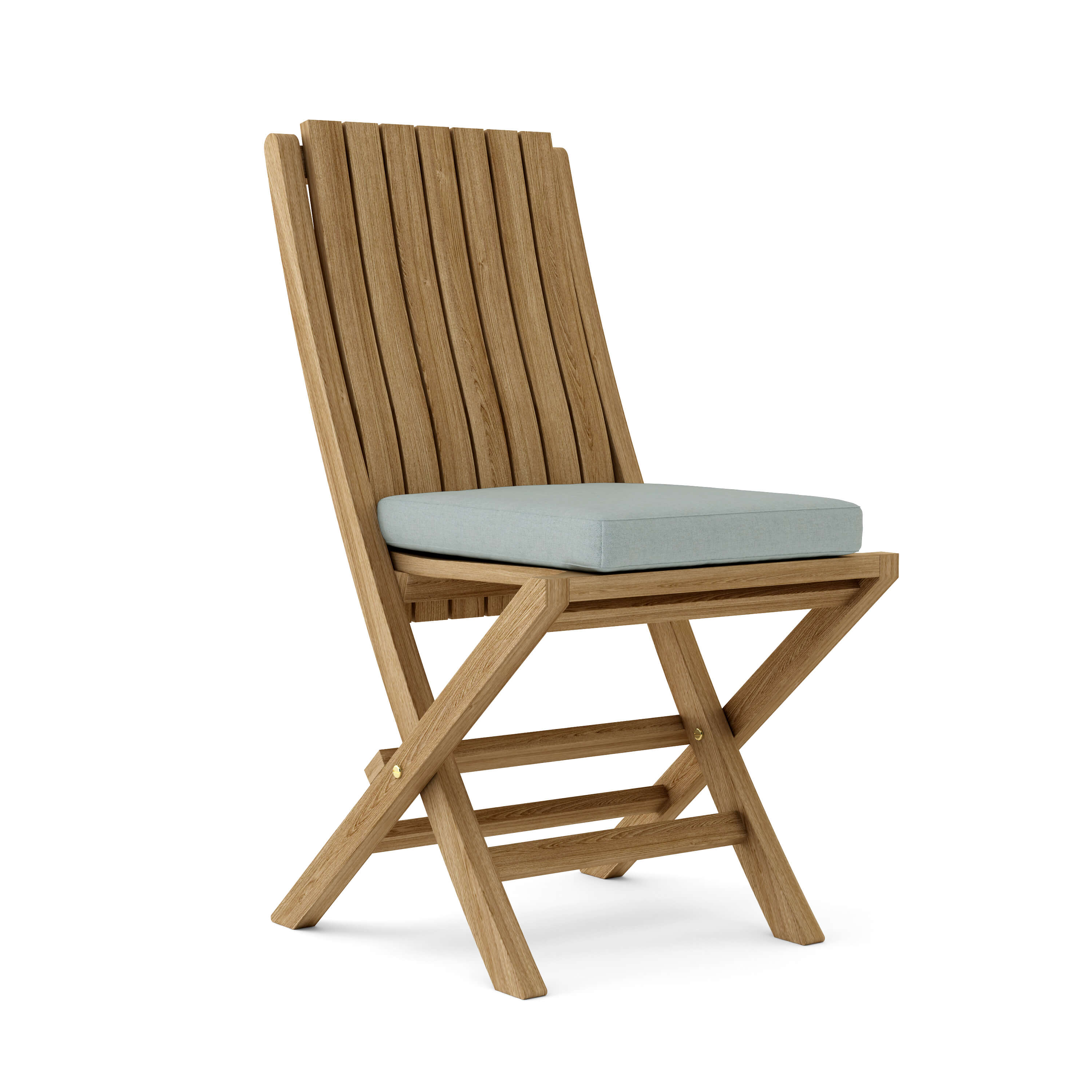 Anderson Teak Comfort Folding Chair (2-PC) – Ergonomic Teak Outdoor Seating
