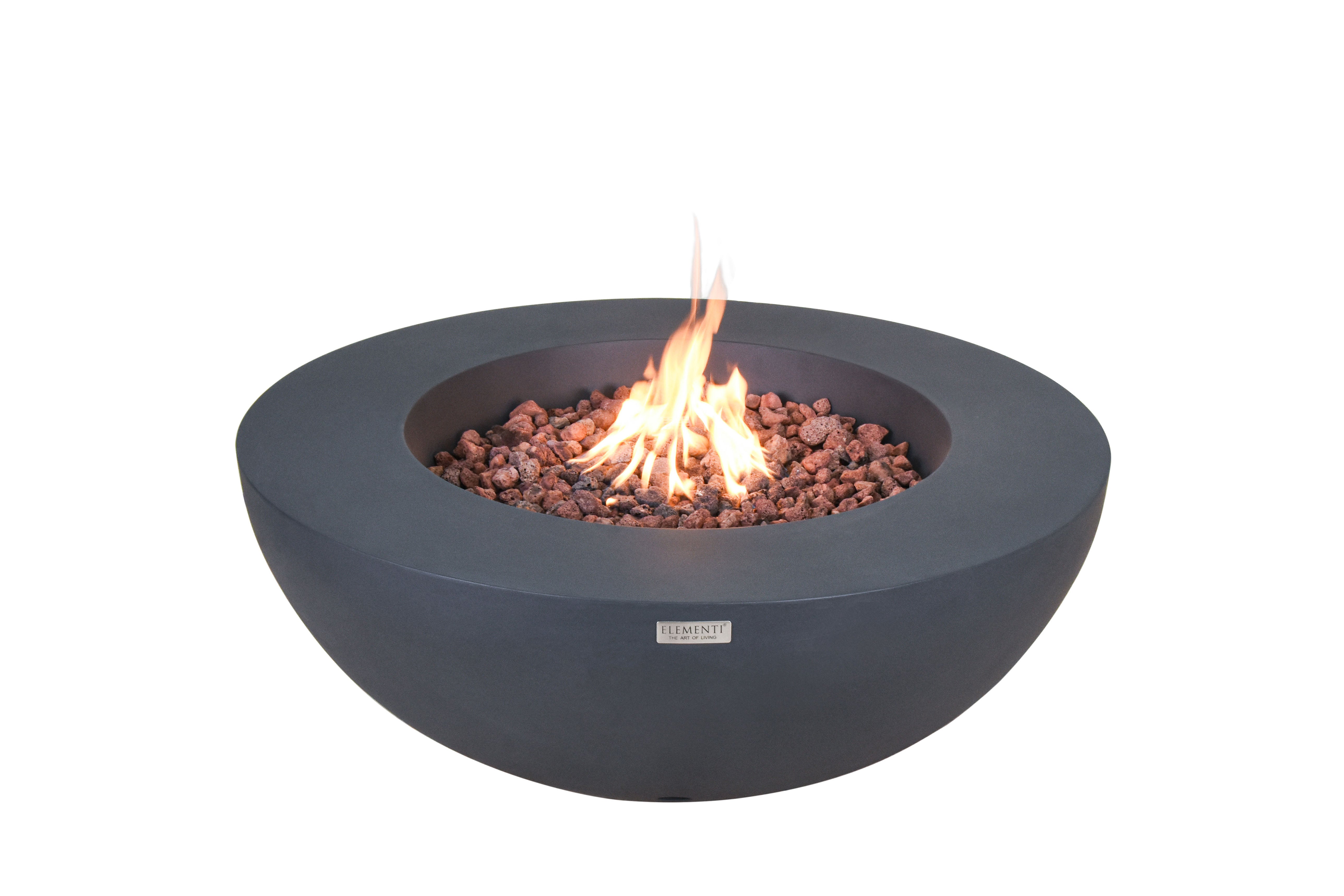 ELEMENTI LUNAR BOWL FIRE TABLE Dark Grey OFG101DG