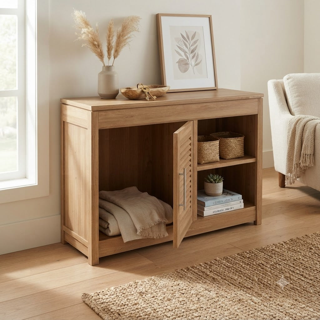 Anderson Teak Modesto Cabinet – Teak Outdoor Storage Cabinet