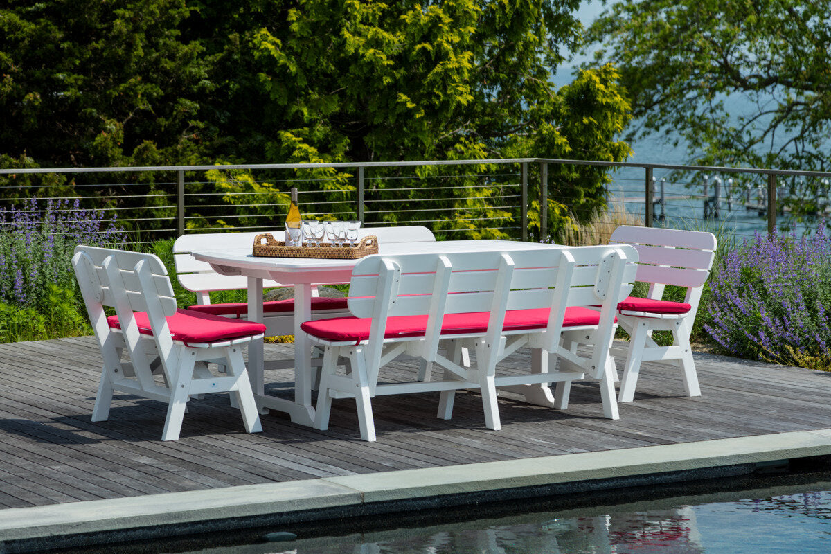 Seaside Portsmouth 60″ Rectangular EnviroWood Outdoor Dining Bench