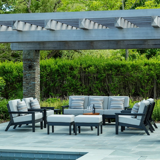 Seaside DEX Square Chat Table – Modern Outdoor Patio Coffee Table