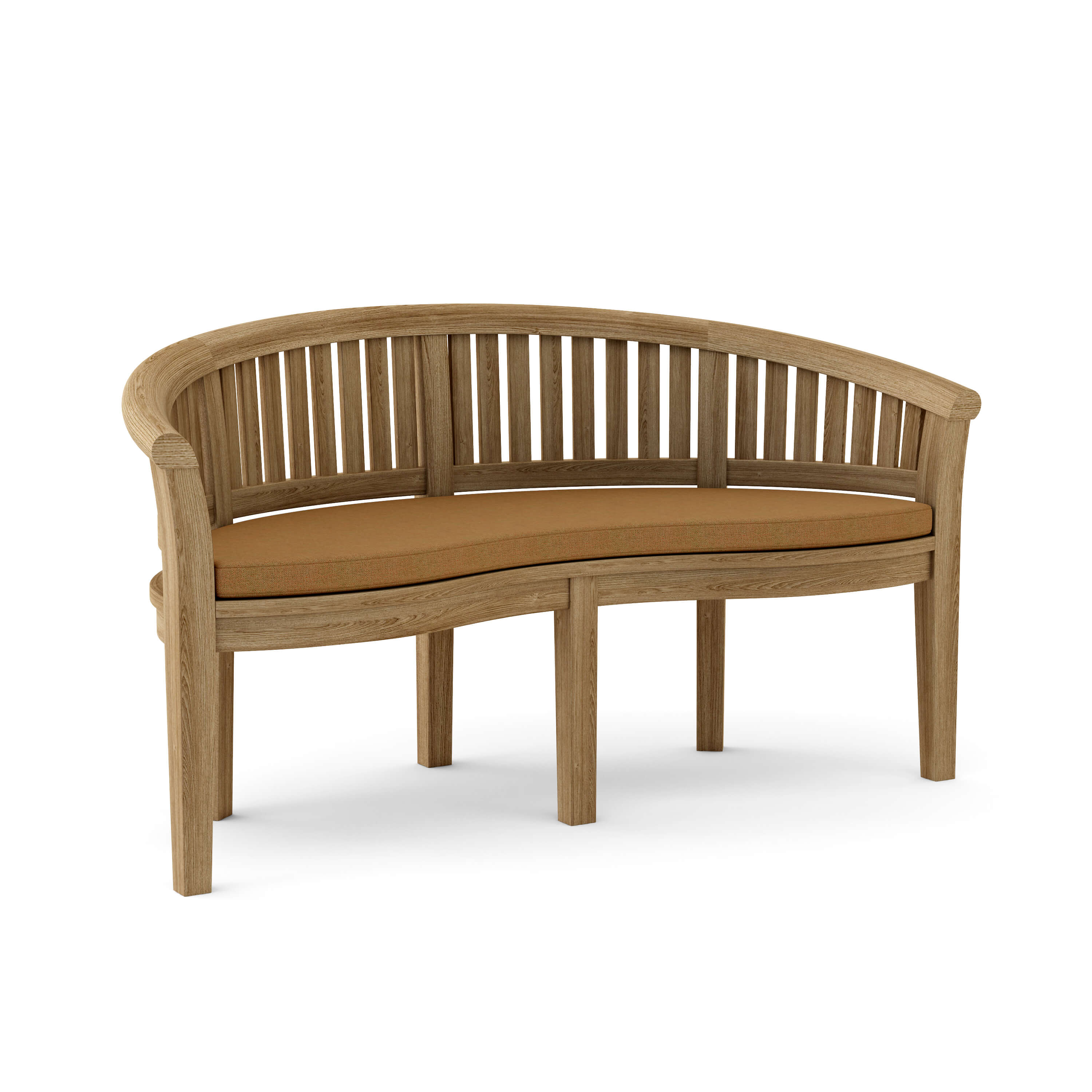 Anderson Teak – Curve 3-Seater Bench – Extra Thick Grade-A Teak Outdoor Seating
