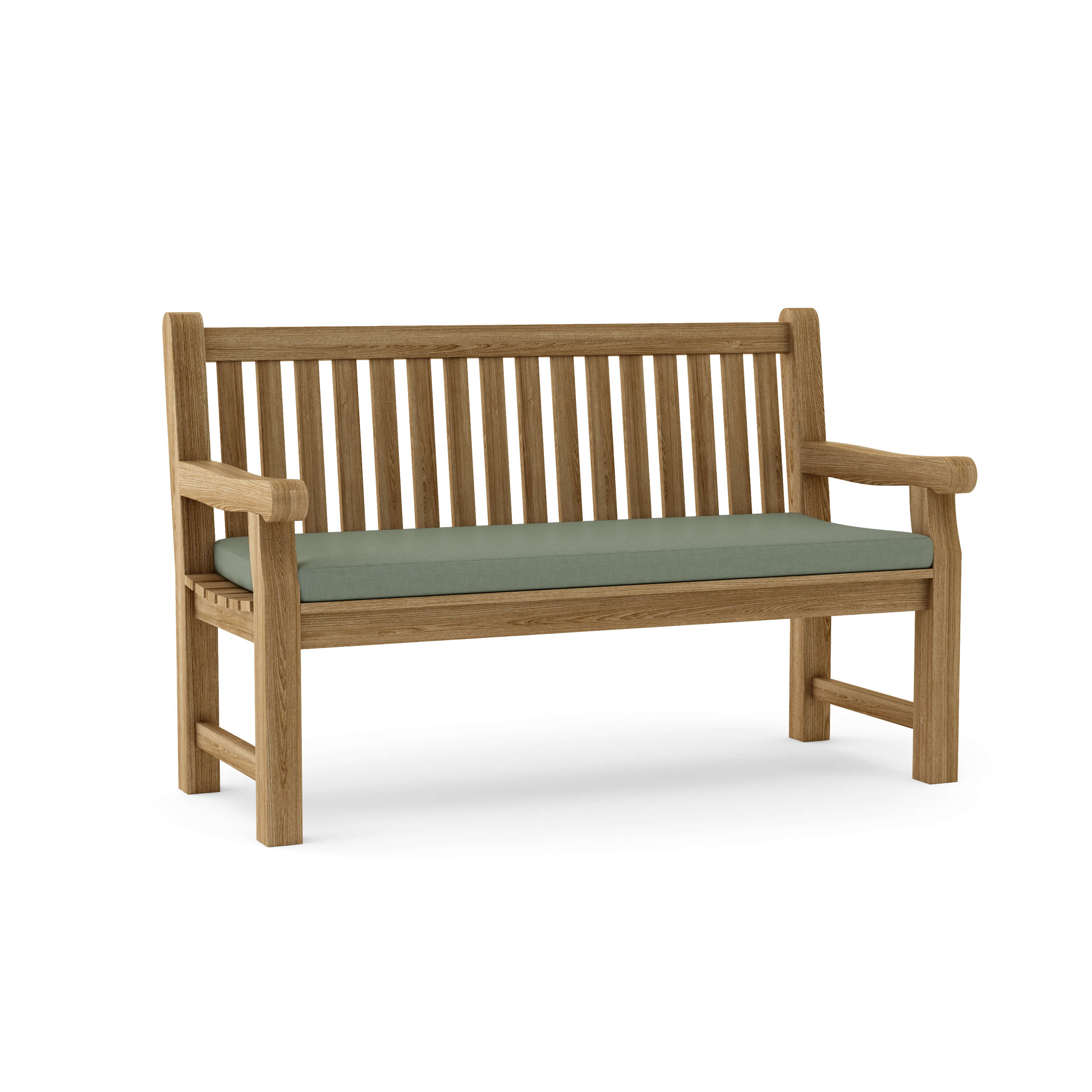 Anderson Teak Devonshire 3-Seater Extra Thick Bench – Solid Teak Outdoor Garden Bench