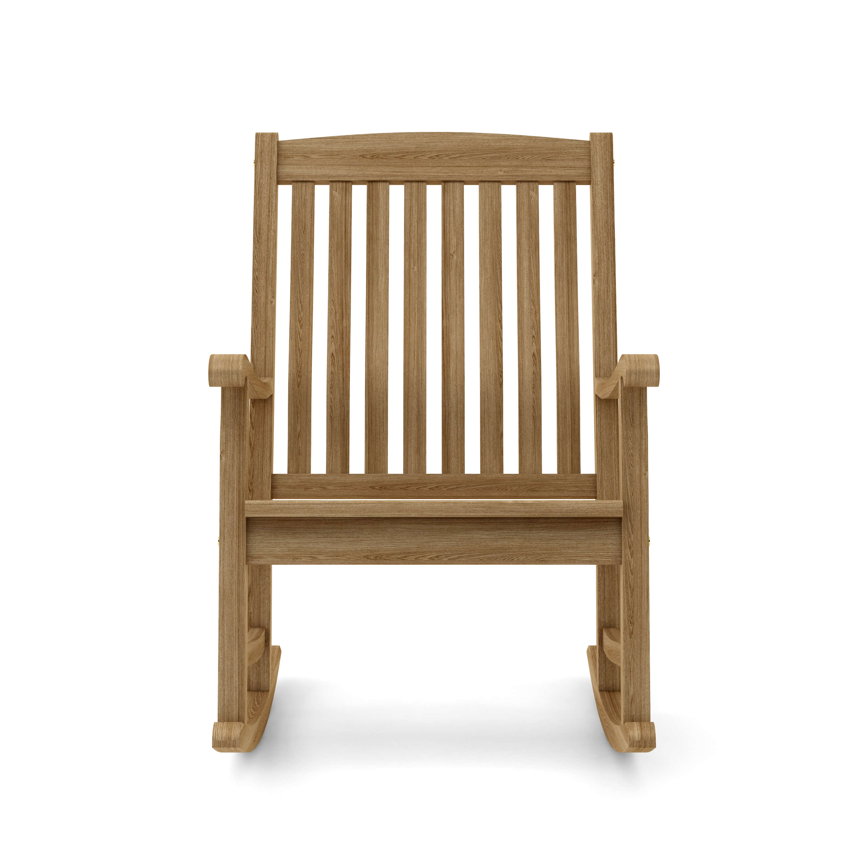 Anderson Teak Ipanema Rocking Armchair – Curved Teak Outdoor Rocker