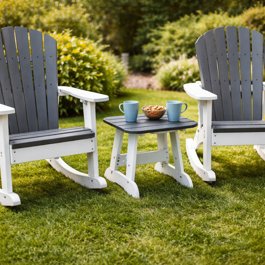 Seaside Adirondack End Table – Durable Outdoor Patio Side Table