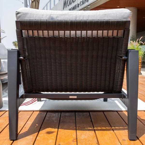 Elementi Laguna 31″ Square Aluminum Outdoor Lounge Chair
