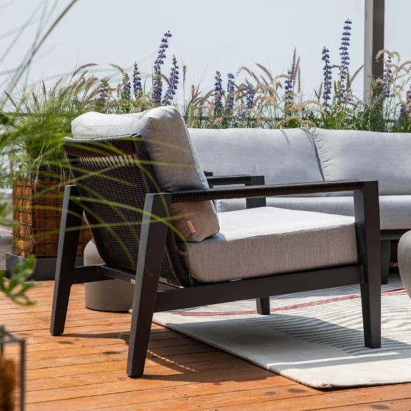 Elementi Laguna 31″ Square Aluminum Outdoor Lounge Chair