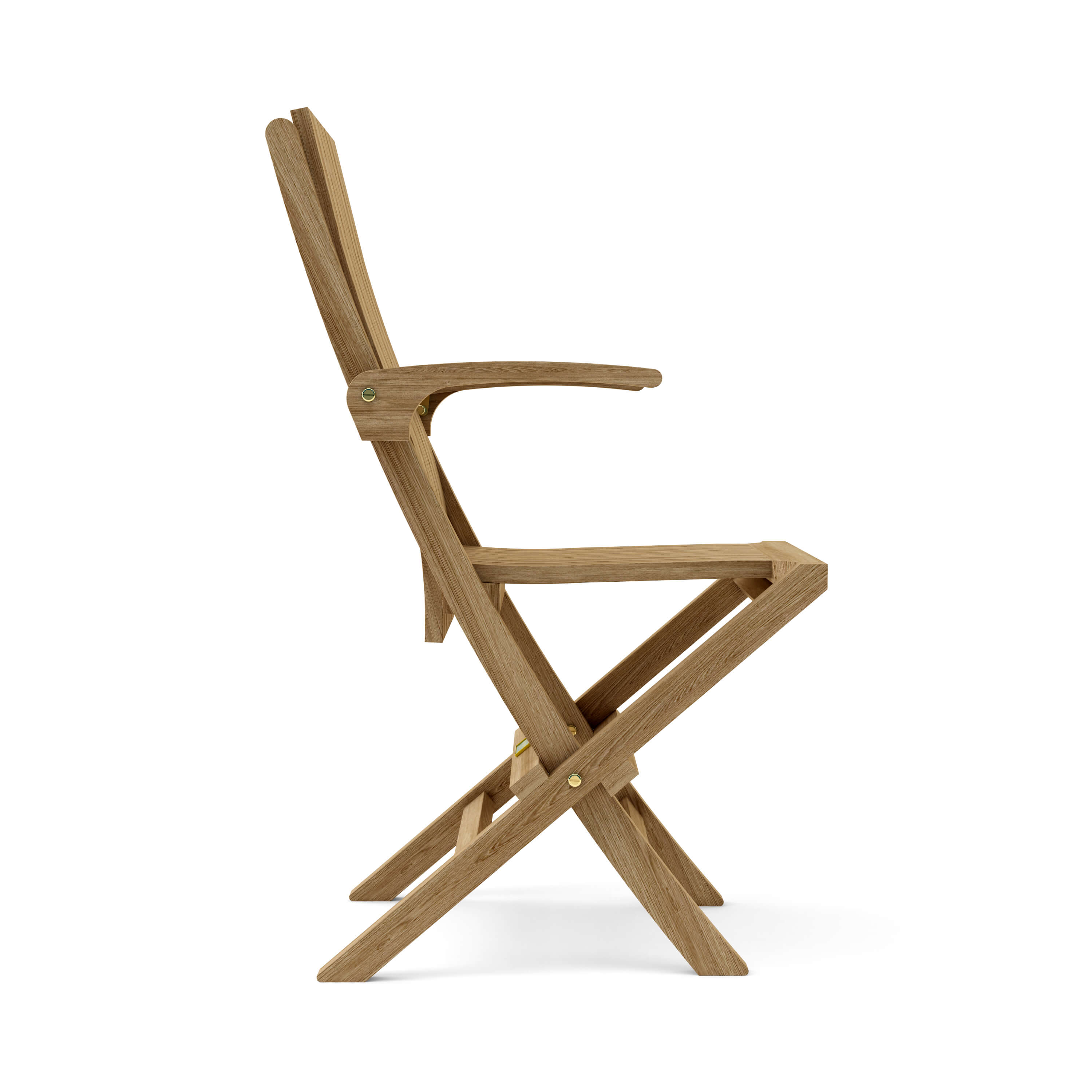Anderson Teak Comfort Folding Armchair (2-PC) – Ergonomic Teak Outdoor Seating