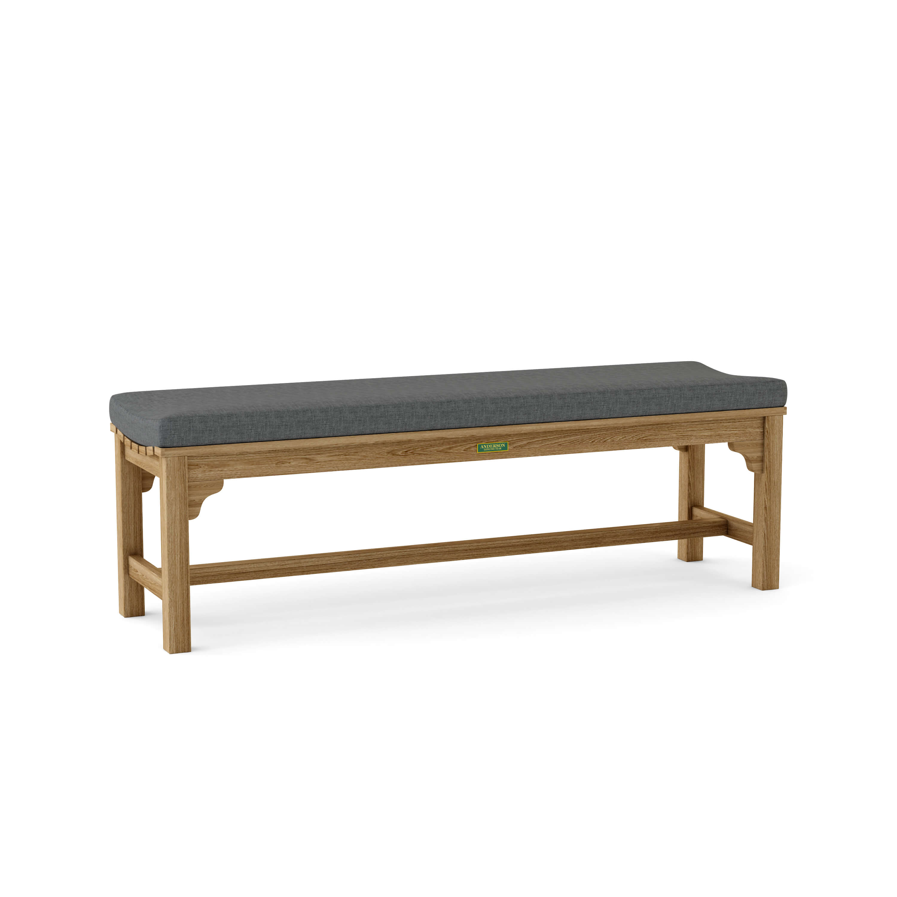 Anderson Teak – Hampton 63″ Backless Bench – Comfortable Teak Patio Seating