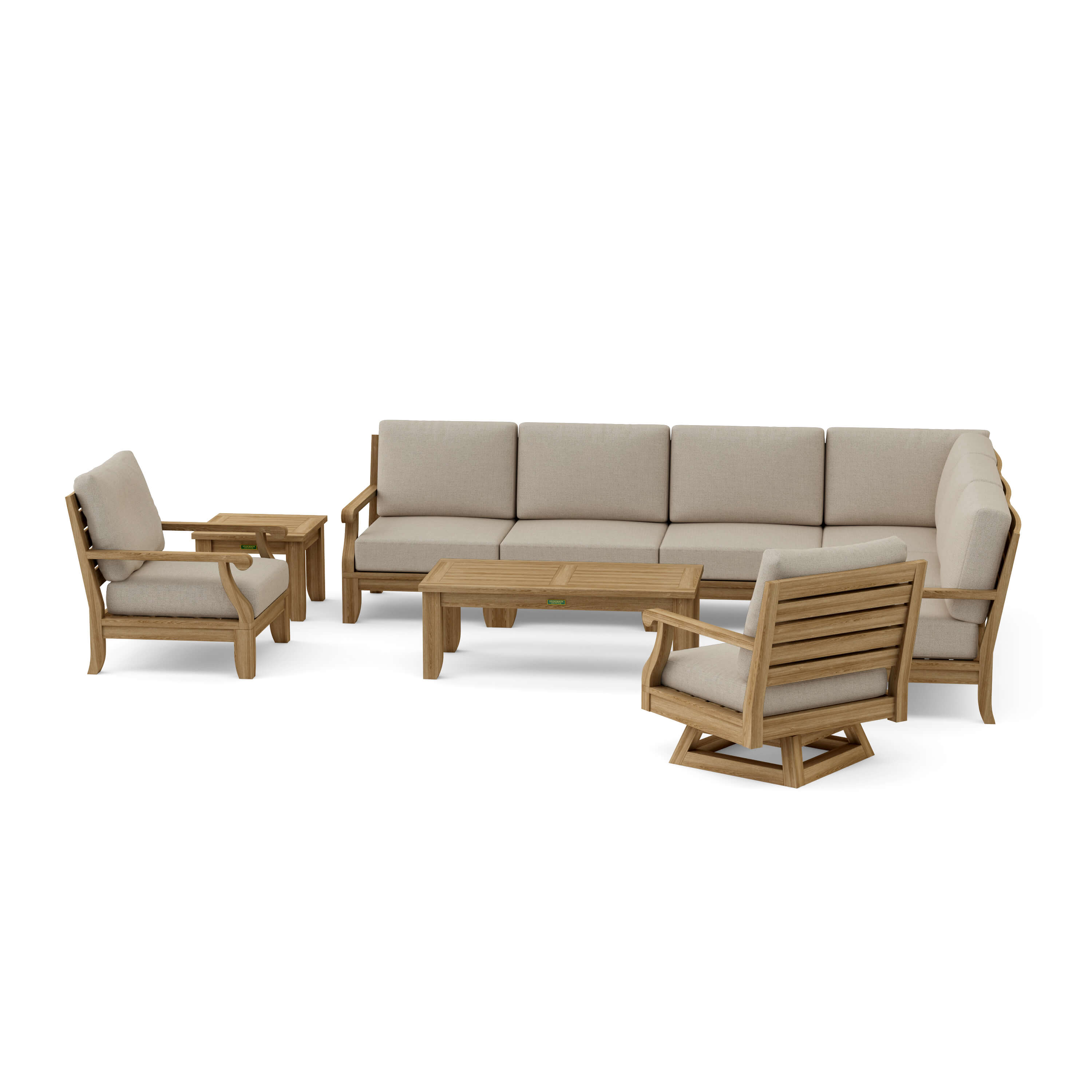 Anderson Teak RIVIERA MODULAR DEEP SEATING SET-98