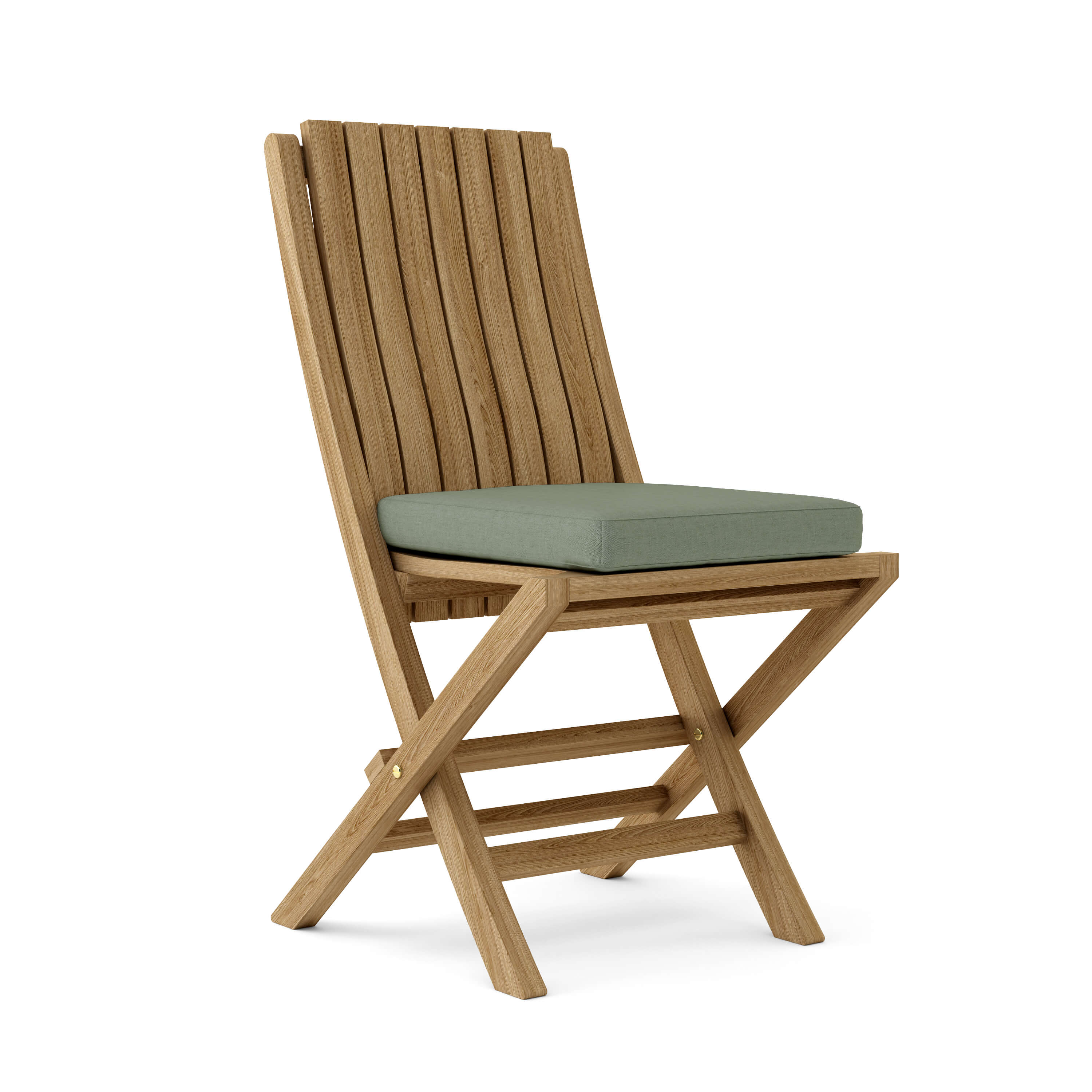 Anderson Teak Comfort Folding Chair (2-PC) – Ergonomic Teak Outdoor Seating