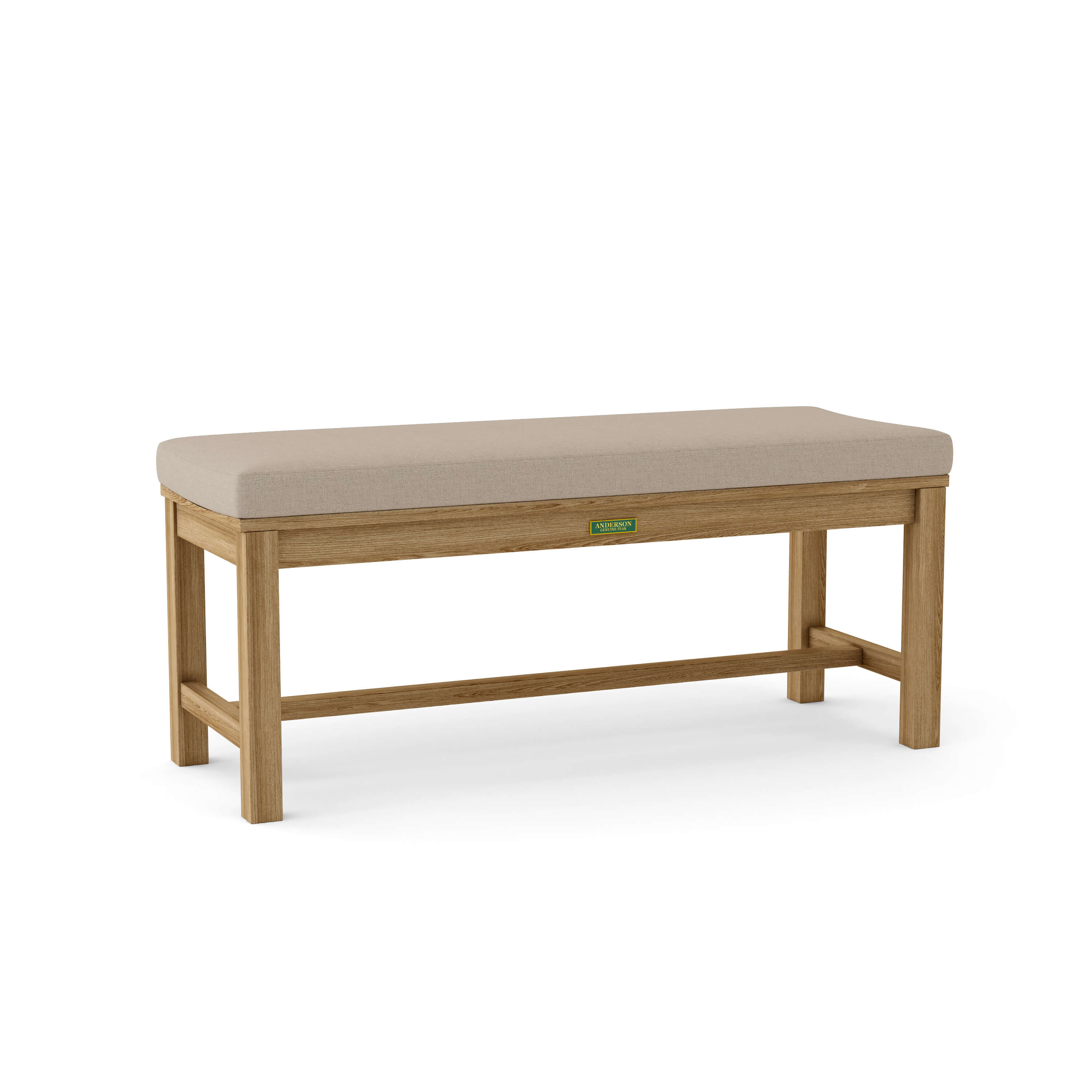 Anderson Teak – Casablanca 2-Seater Backless Bench – Curved Teak Seating