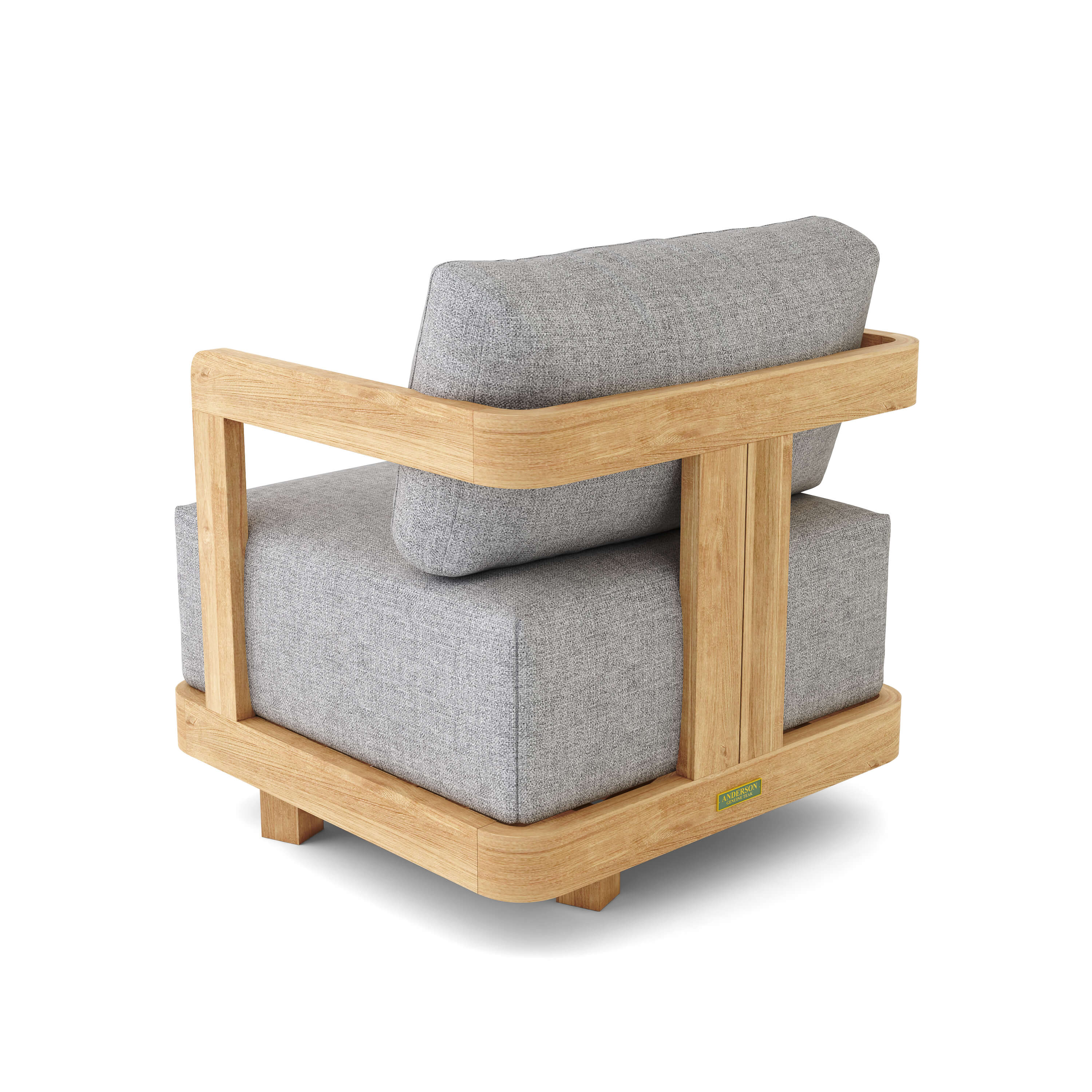 Anderson Teak Granada Swivel Outdoor Lounge Armchair – Premium Grade A Teak Patio Chair with Sunbrella Cushions