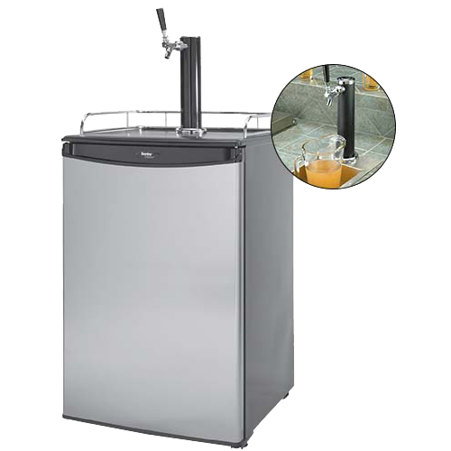 Cal Flame Beer Tap Refrigerator – Built-In Keg Fridge with CO2 System