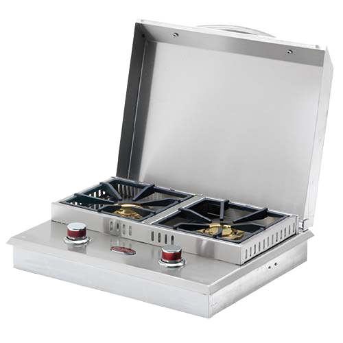Cal Flame Double Side Burner – 30,000 BTU Stainless Outdoor Cooking Station