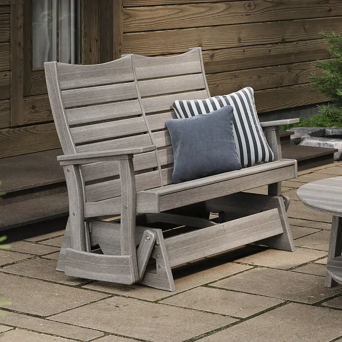 LuxCraft – 4′ Contour Glider – Smooth Outdoor Patio Rocking Bench