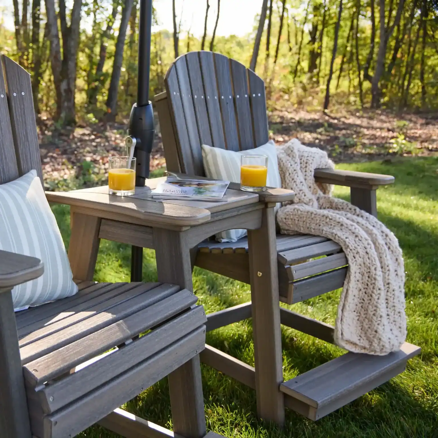 LuxCraft – Adirondack Balcony Chair – Counter Height Outdoor Dining Chair