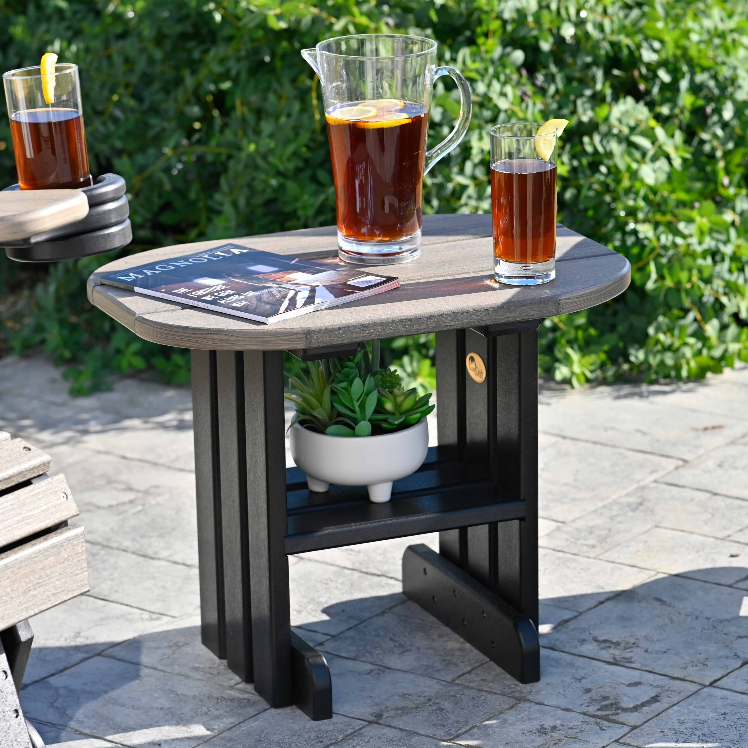 LuxCraft – Outdoor End Table – Classic Patio Side Table for Relaxing Spaces
