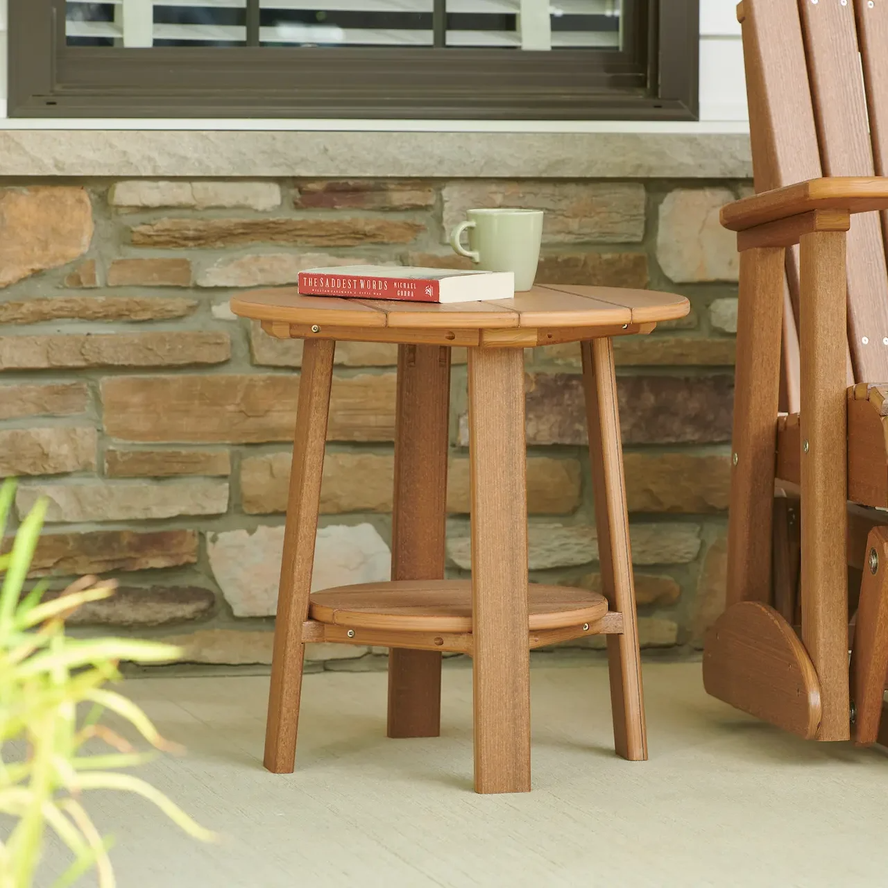 LuxCraft – Deluxe End Table – Durable Outdoor Side Table for Patio Seating