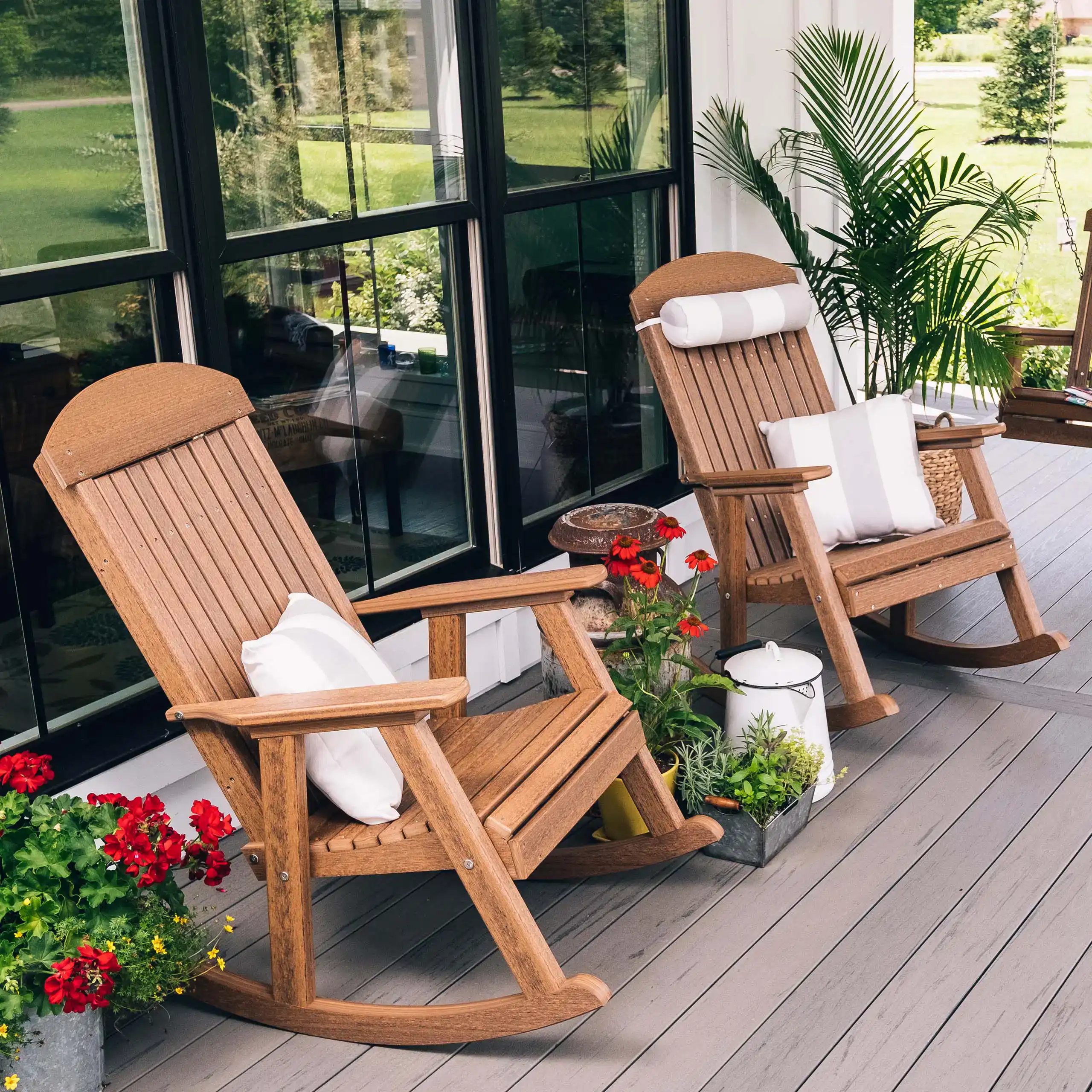 LuxCraft – Porch Rocker – Classic Outdoor Rocking Chair for Relaxing Porches