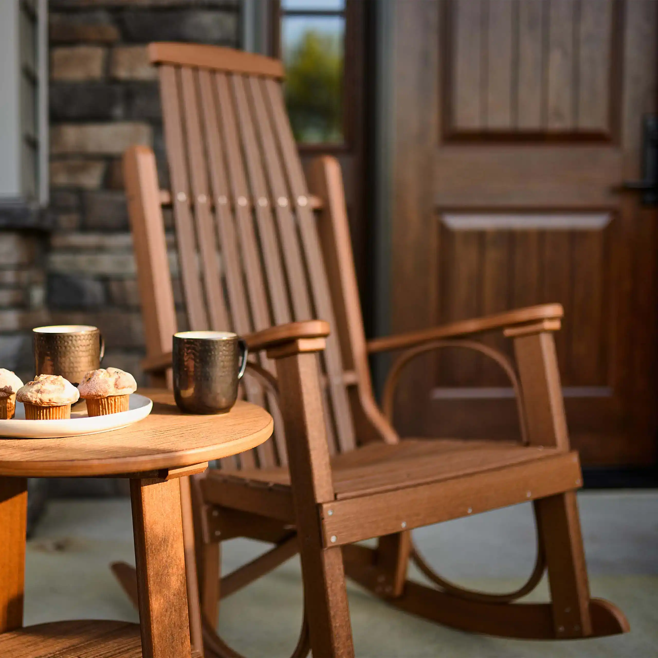 LuxCraft – Grandpa’s Rocker – Classic Outdoor Rocking Chair with Vintage Style