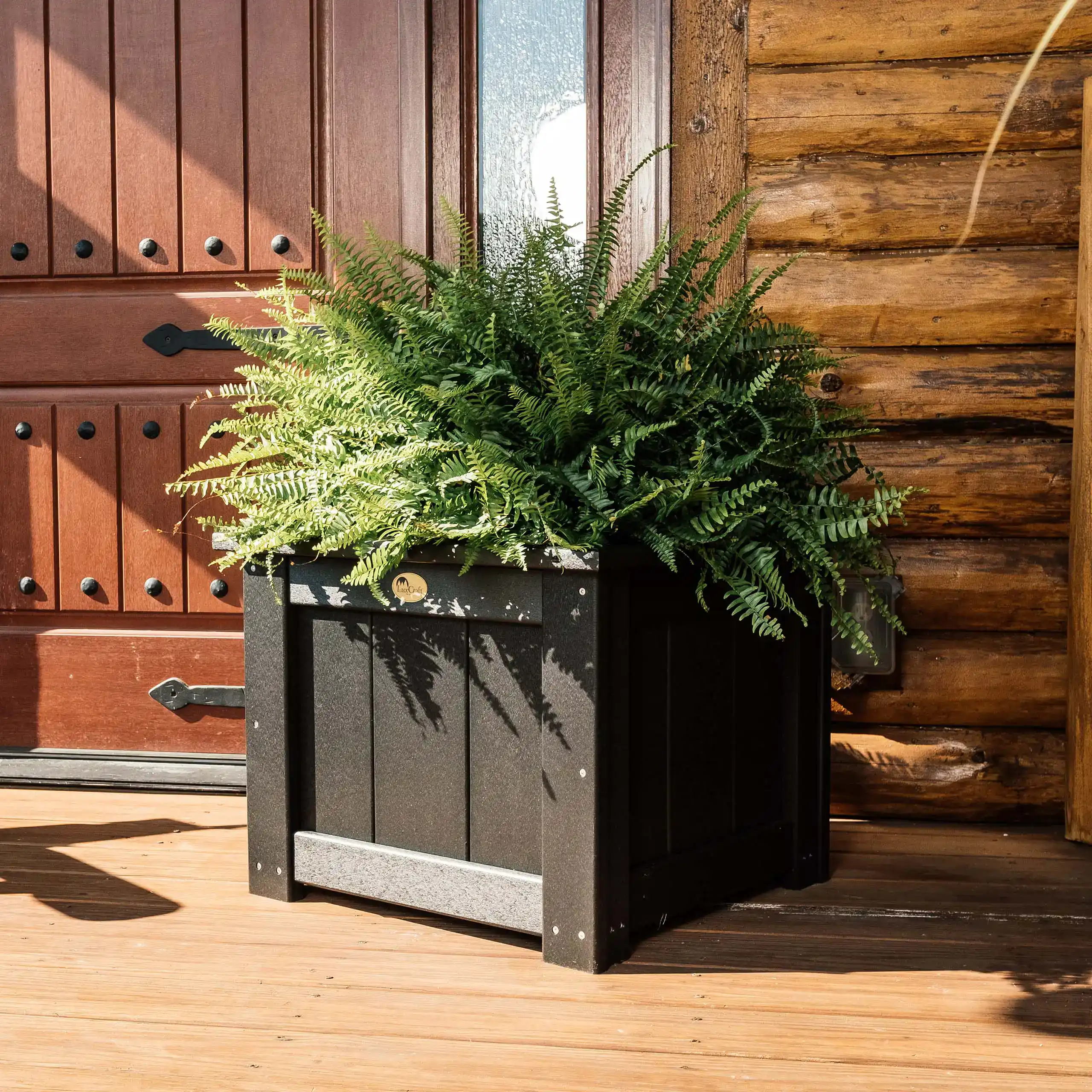 LuxCraft – Square Planter – Durable Outdoor Planter with Drainage Liner