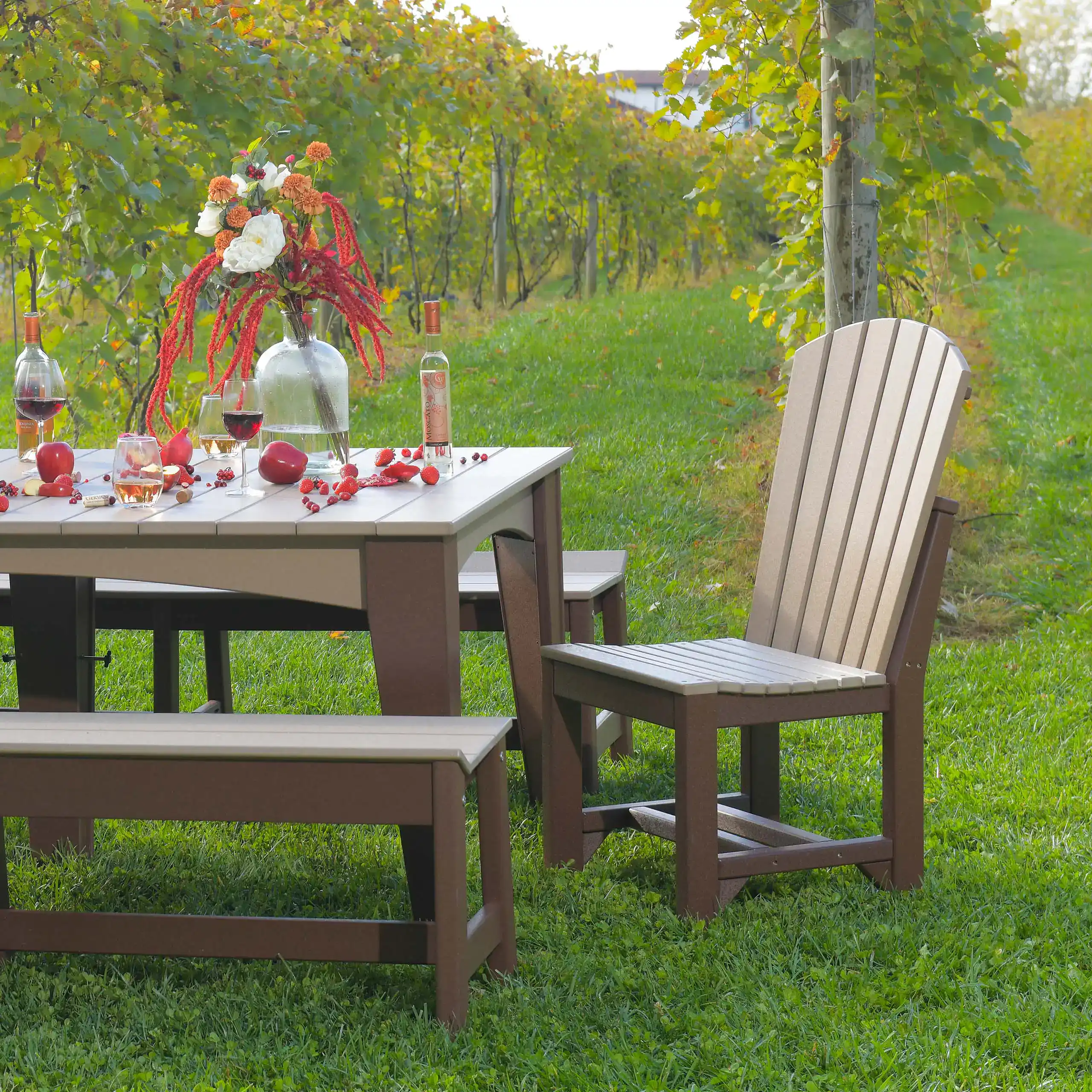 LuxCraft – Adirondack Side Chair – Outdoor Dining Chair | Bar, Counter & Dining Height