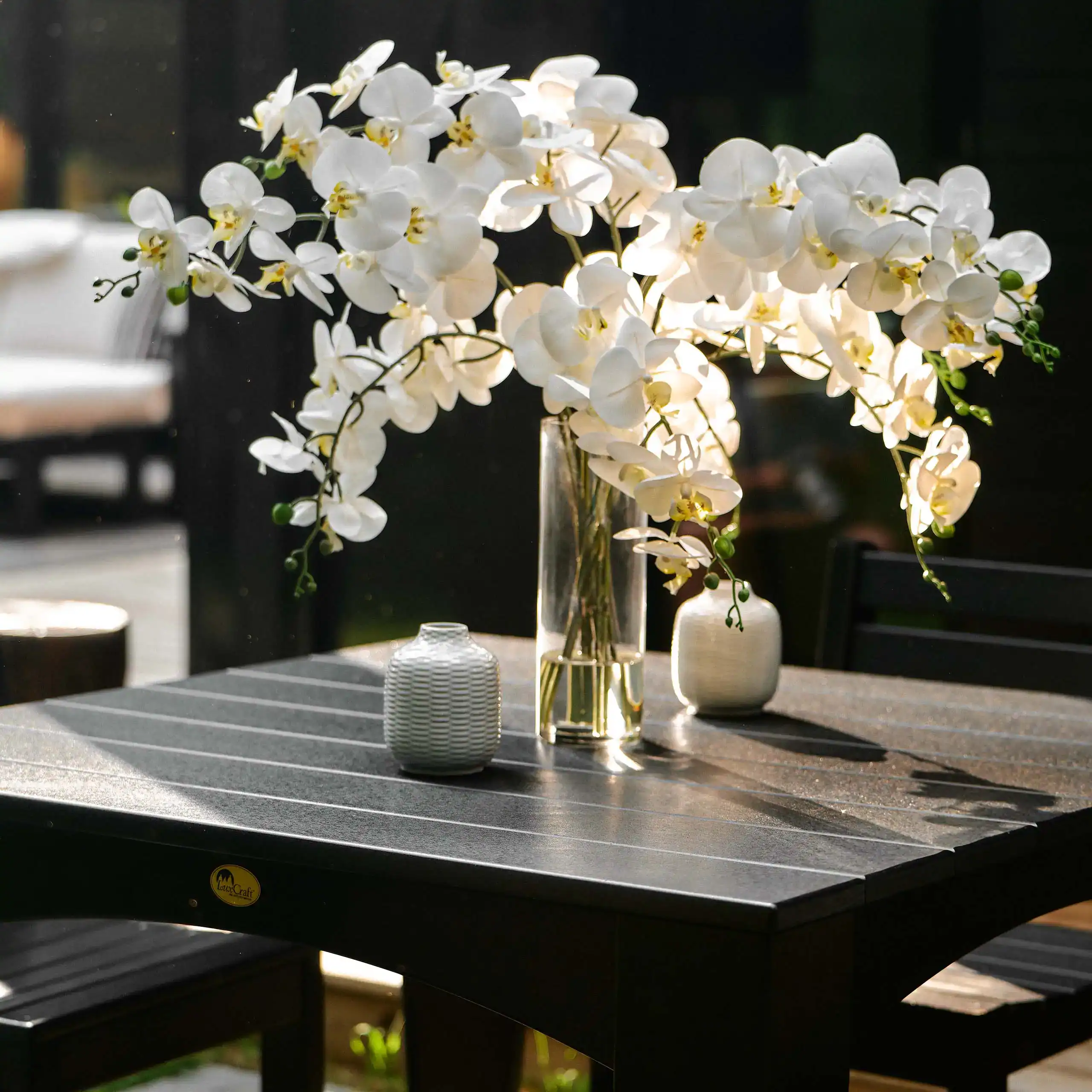 LuxCraft – 44″ Square Island Dining Table – Outdoor Table for Four Guests