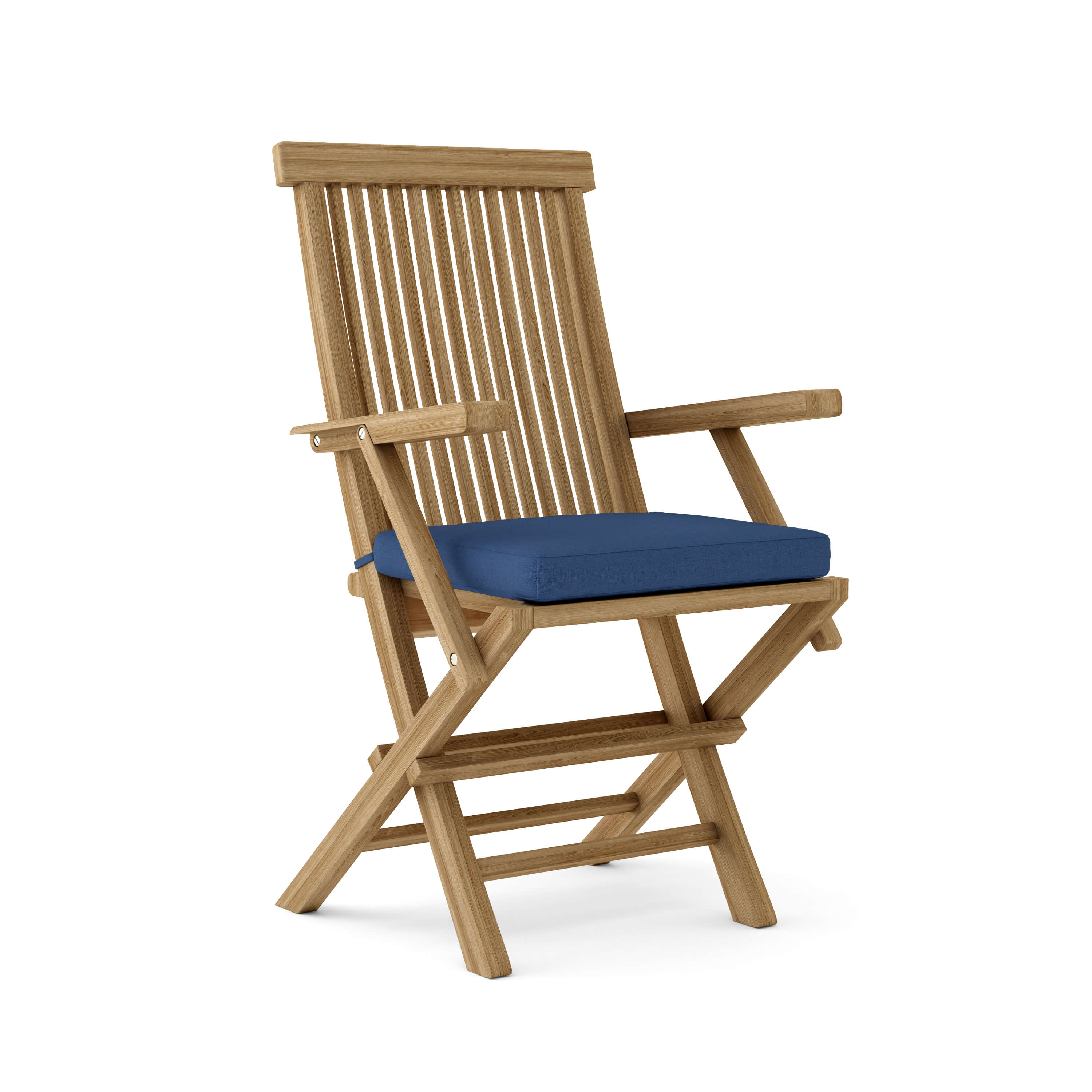 Anderson Teak Classic Folding Armchair (2-PC) – Solid Teak Outdoor Seating