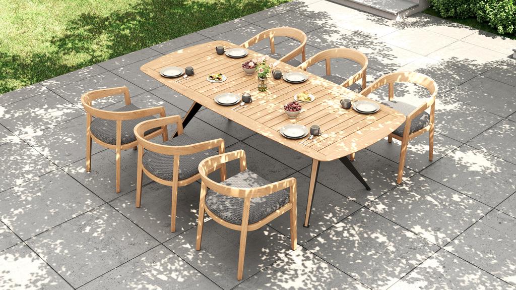 Lego Table 240 Teak Top - Ambiance Image~~