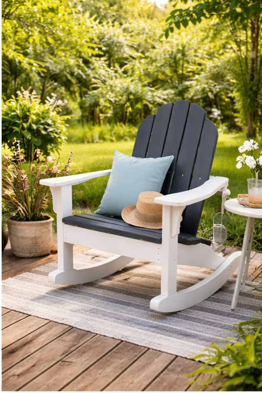 Seaside Adirondack Classic Rocker – Smooth Outdoor Rocking Chair
